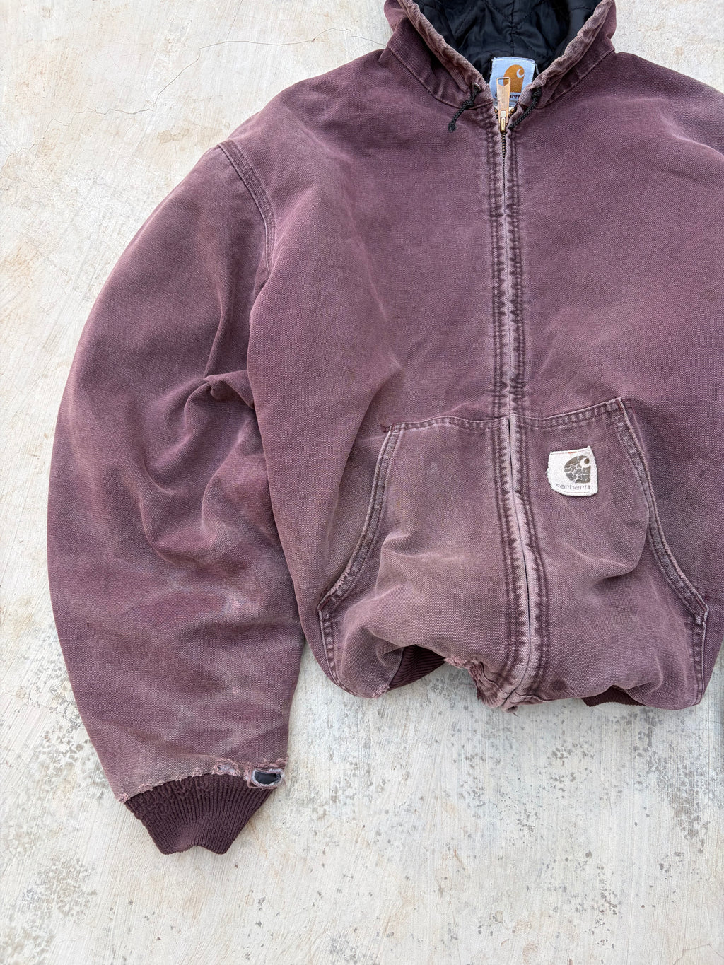 Vintage 1999 Sunfaded Carhartt Active Jacket J06 BRG XL
