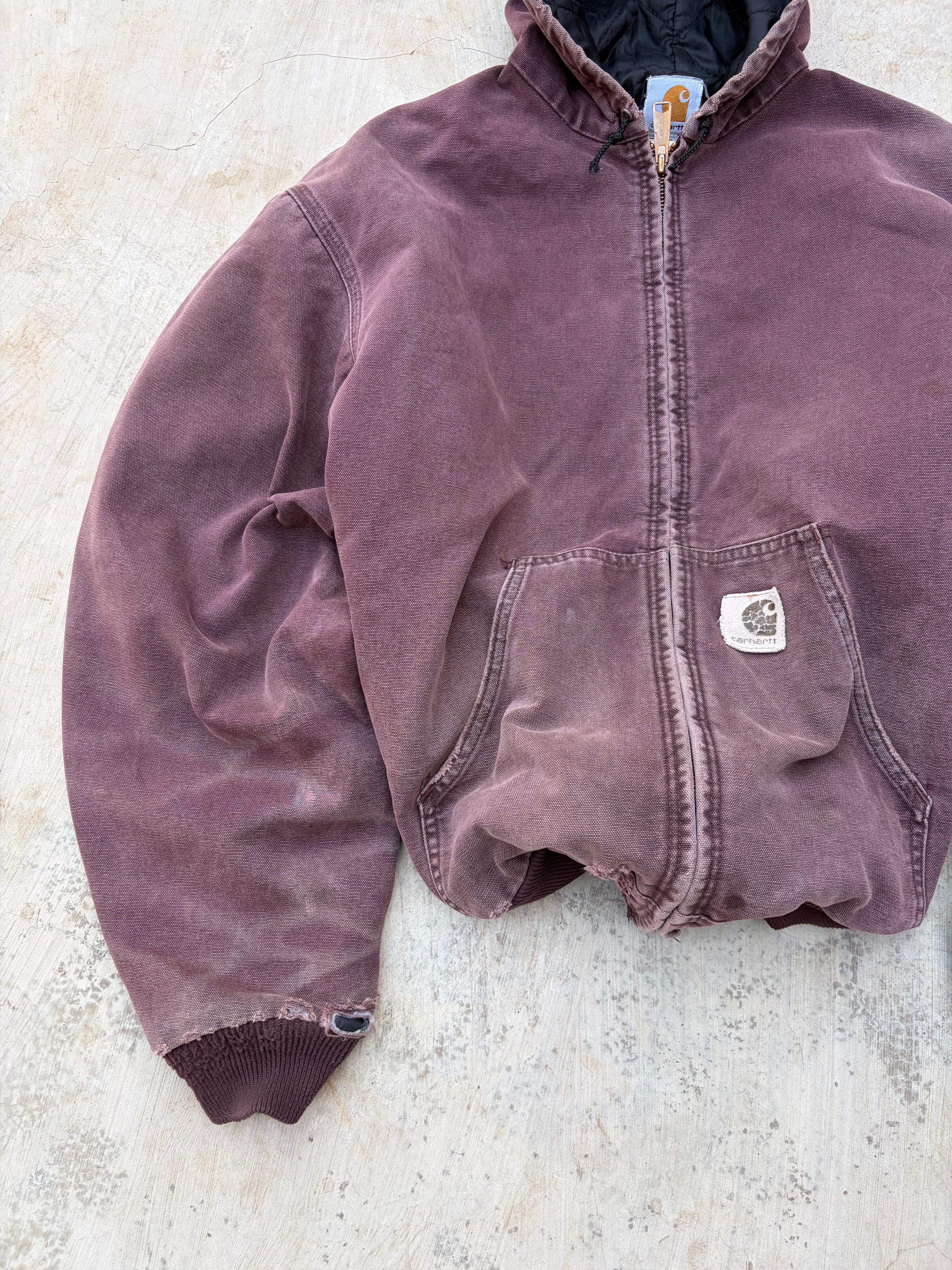 Vintage 1999 Sunfaded Carhartt Active Jacket J06 BRG XL