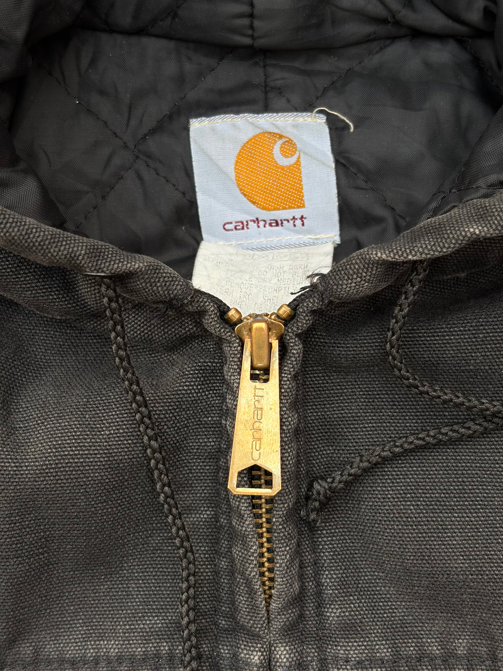 Vintage 90s Carhartt Aztec Active Jacket J78 BLK L