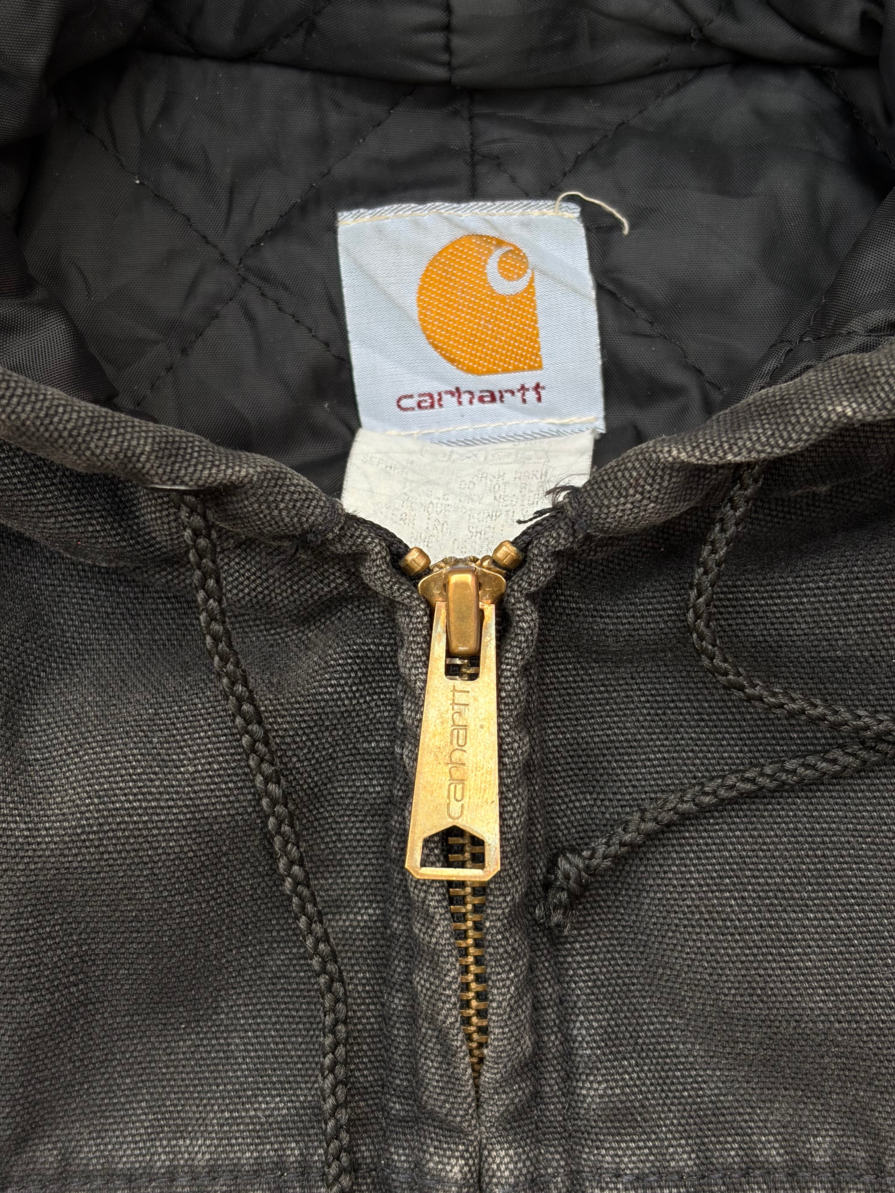 Vintage 90s Carhartt Aztec Active Jacket J78 BLK L