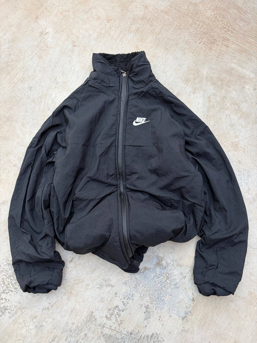 Vintage 00s Nike Reversible Fleece Jacket M