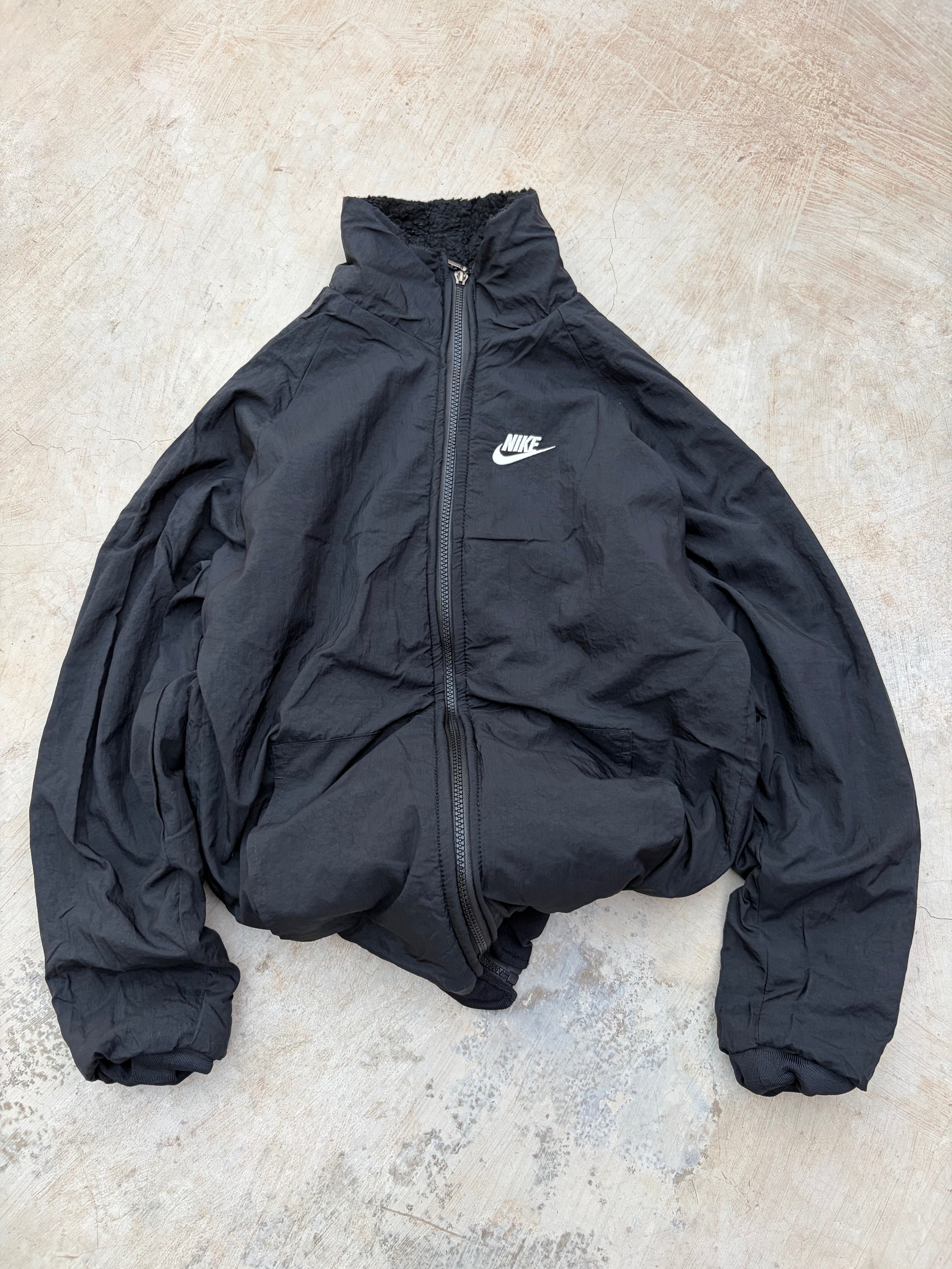 Vintage 00s Nike Reversible Fleece Jacket M