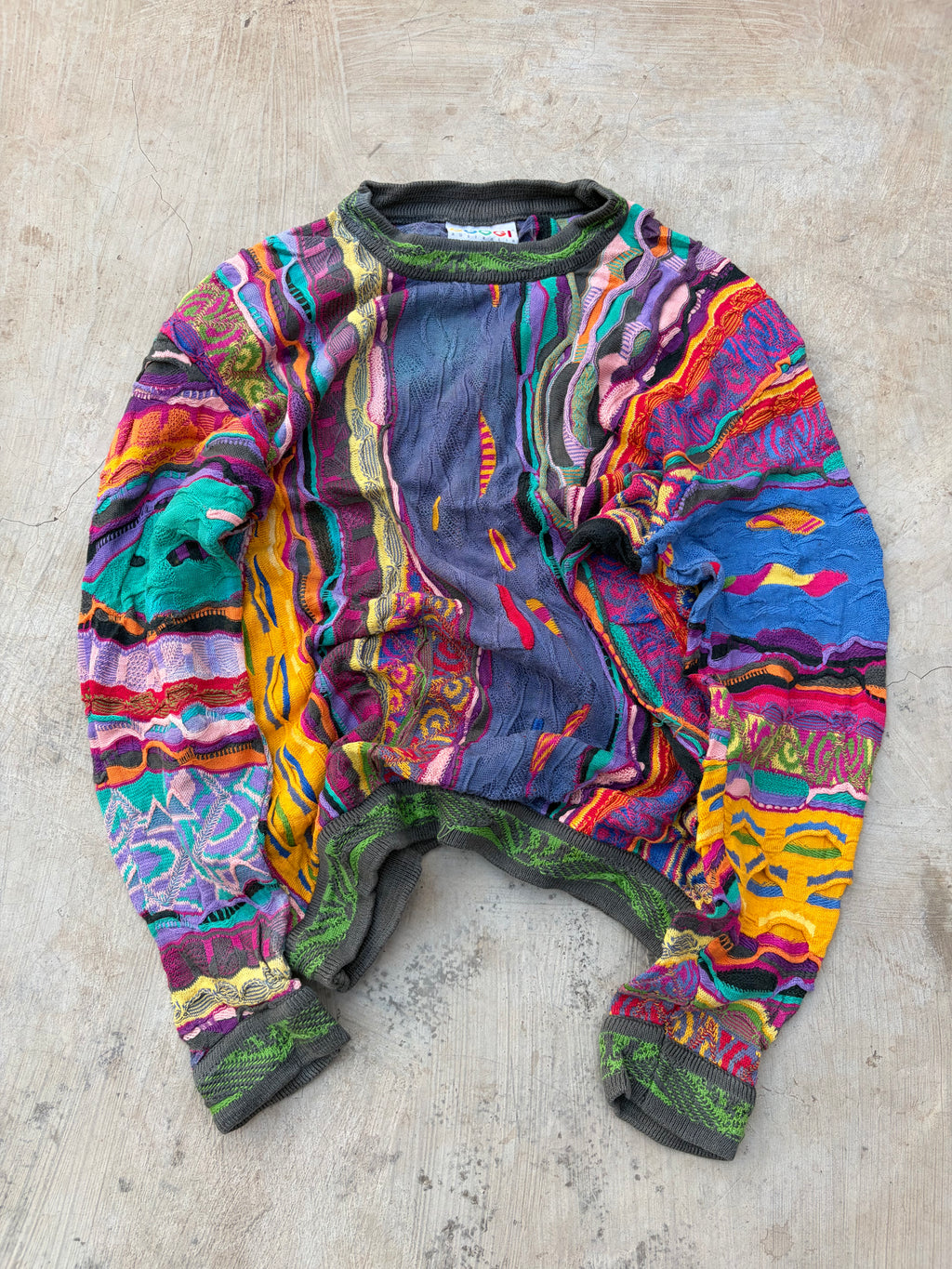 Vintage 90s Coogi Australia Mercerised Cotton Knit Sweater SS