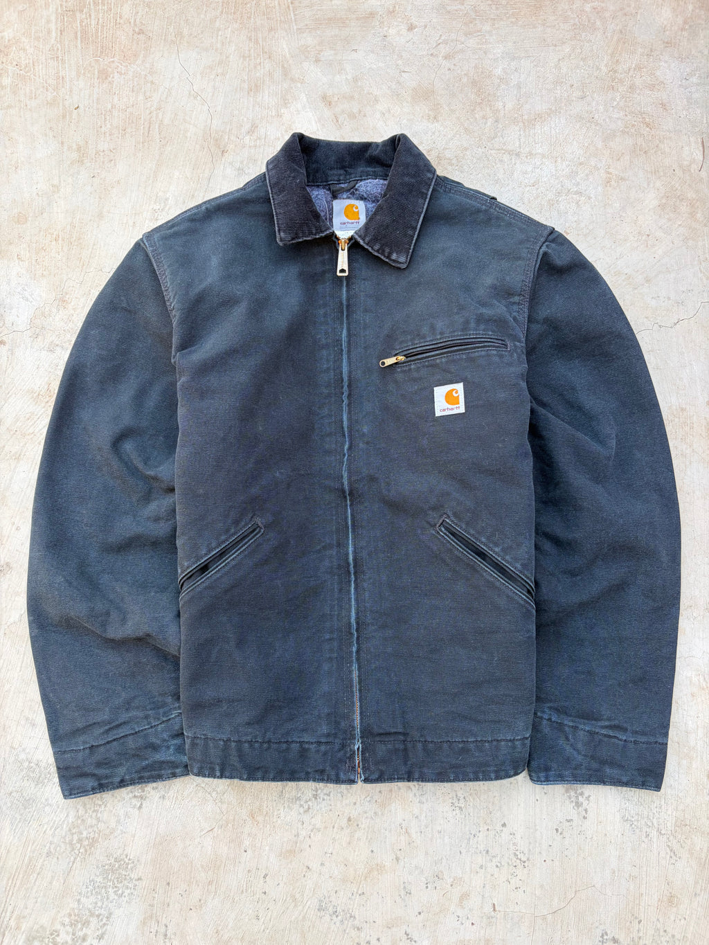 Vintage Sunfaded Carhartt Detroit Jacket EJ001 BLK L