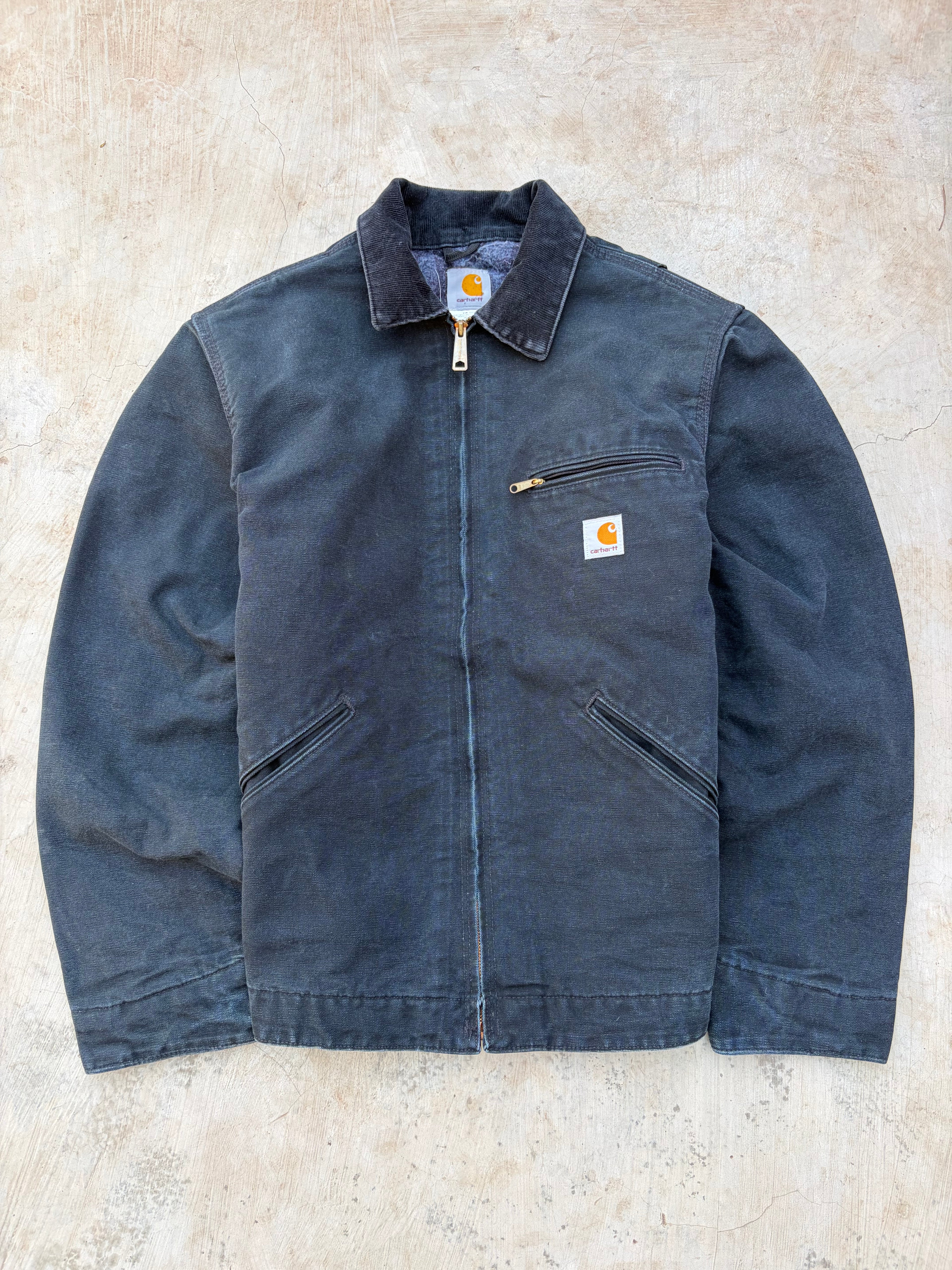 Vintage Sunfaded Carhartt Detroit Jacket EJ001 BLK L