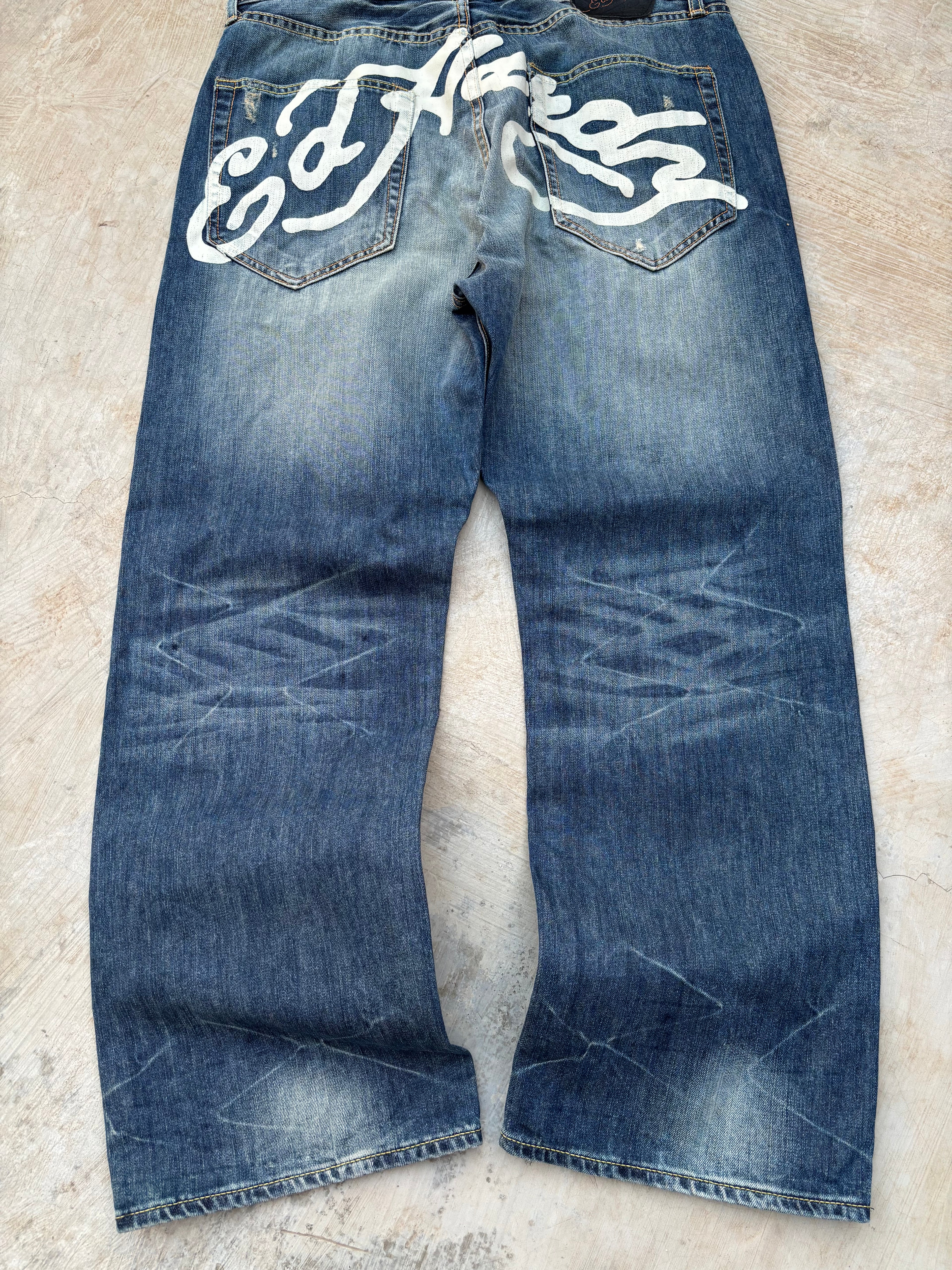 Vintage 00s Edhardy Y2k Spellout Pant 36