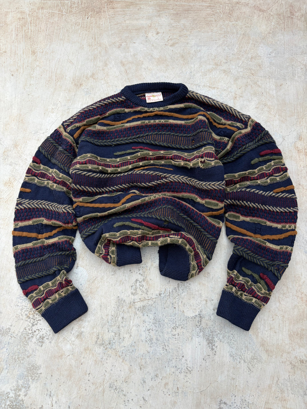 Vintage 90s Geccu Coogi Style Sweater L