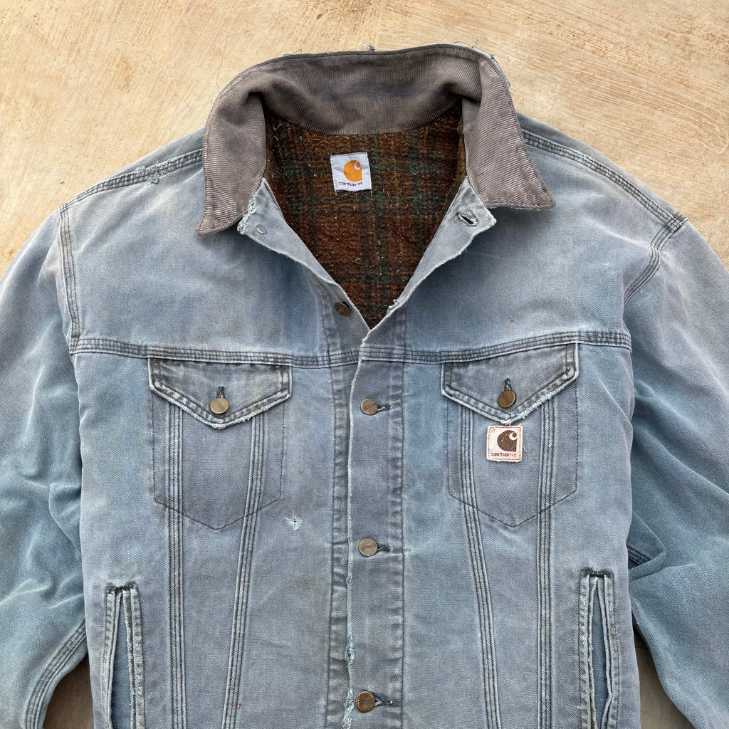 Vintage 90s Carhartt HTG Denim Trucker L/XL