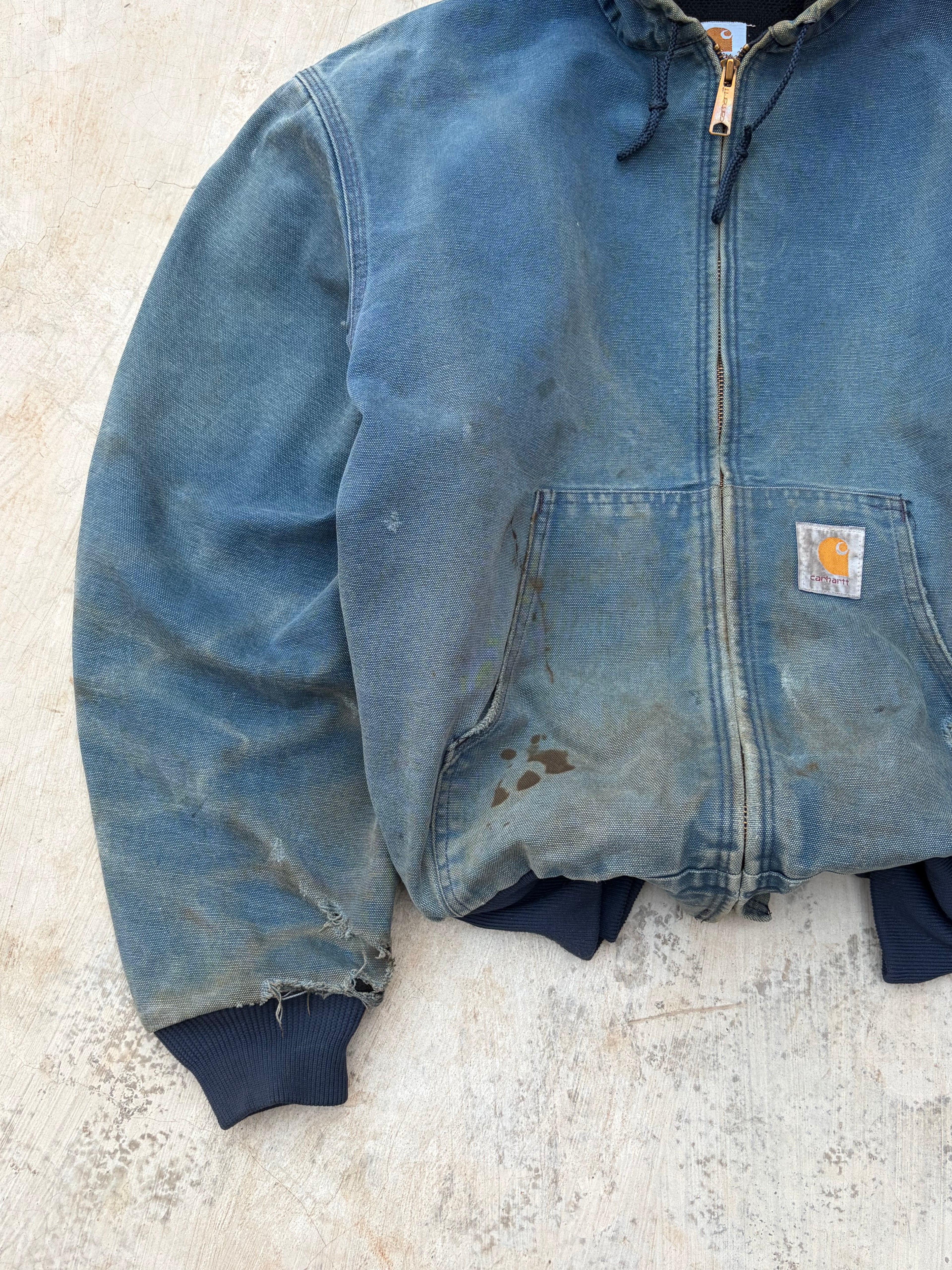 Vintage 1999 Sunfaded Carhartt Active Jacket J03 NVY XL