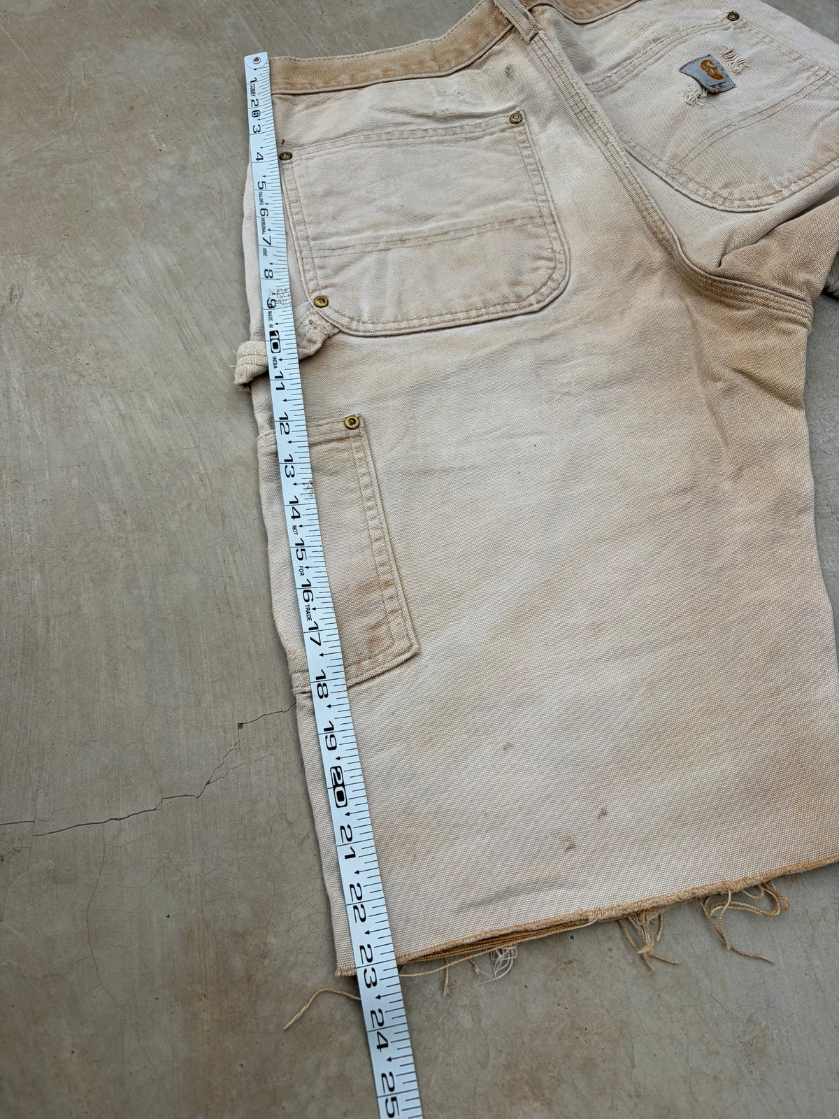 Vintage Thrashed & Faded Carhartt Double Knee Shorts 31