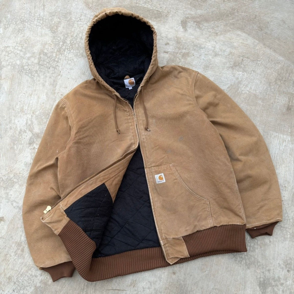 Vintage Sunfaded Carhartt Active Jacket BRN M