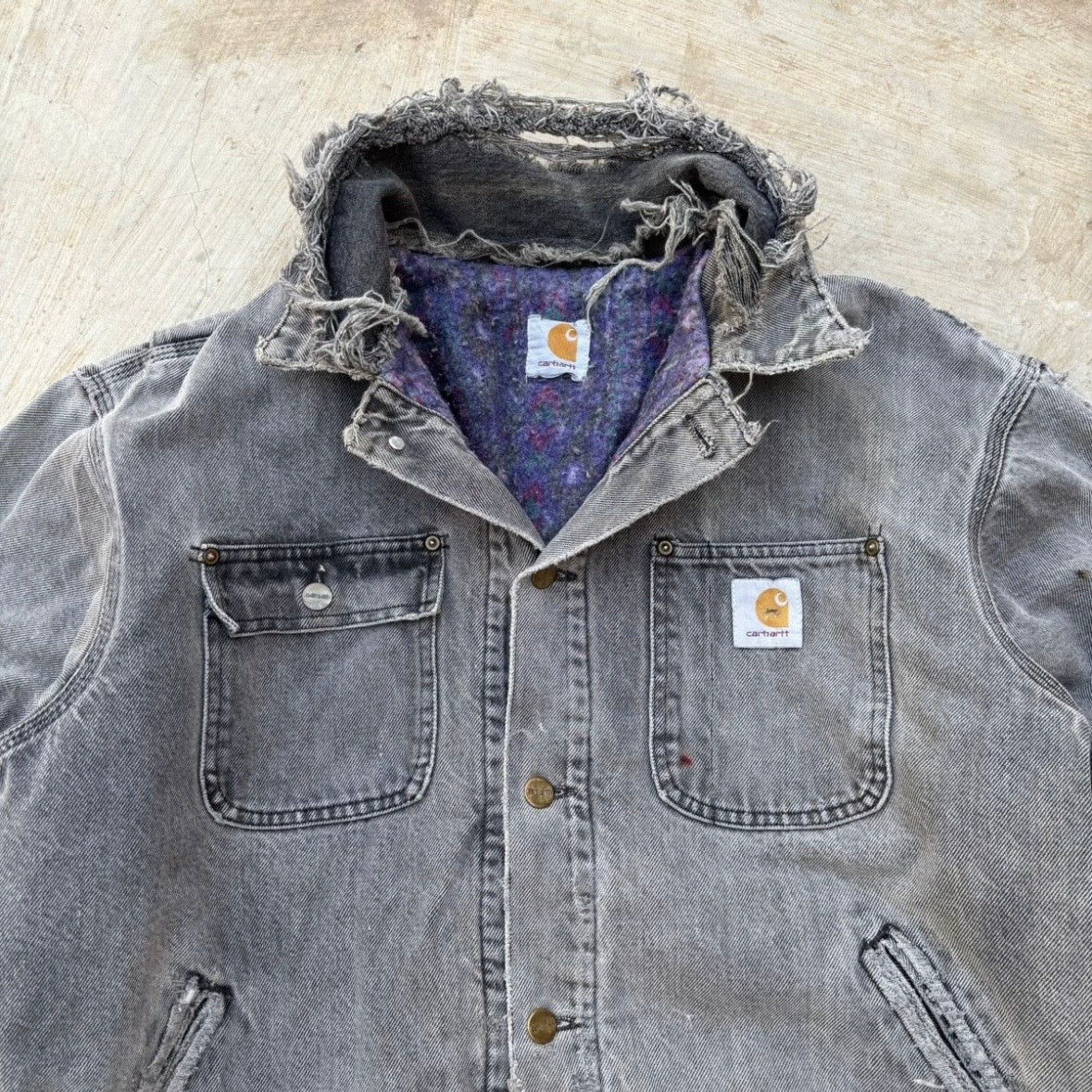 Vintage 90s Carhartt Aztec Jacket L/XL