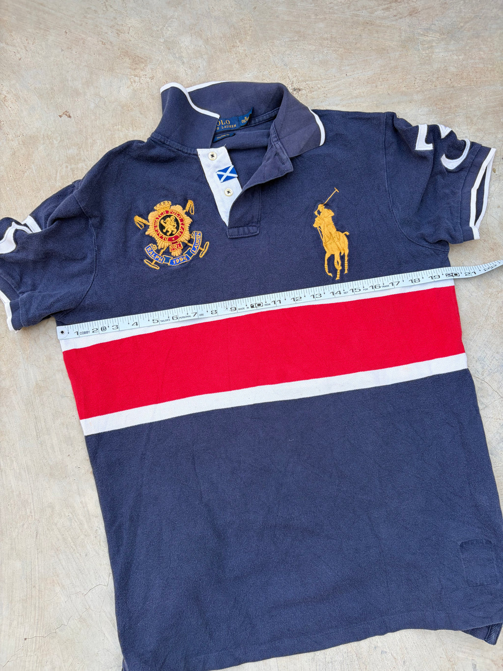 Vintage Polo Ralph Lauren Big Pony Rugby Polo Shirt M