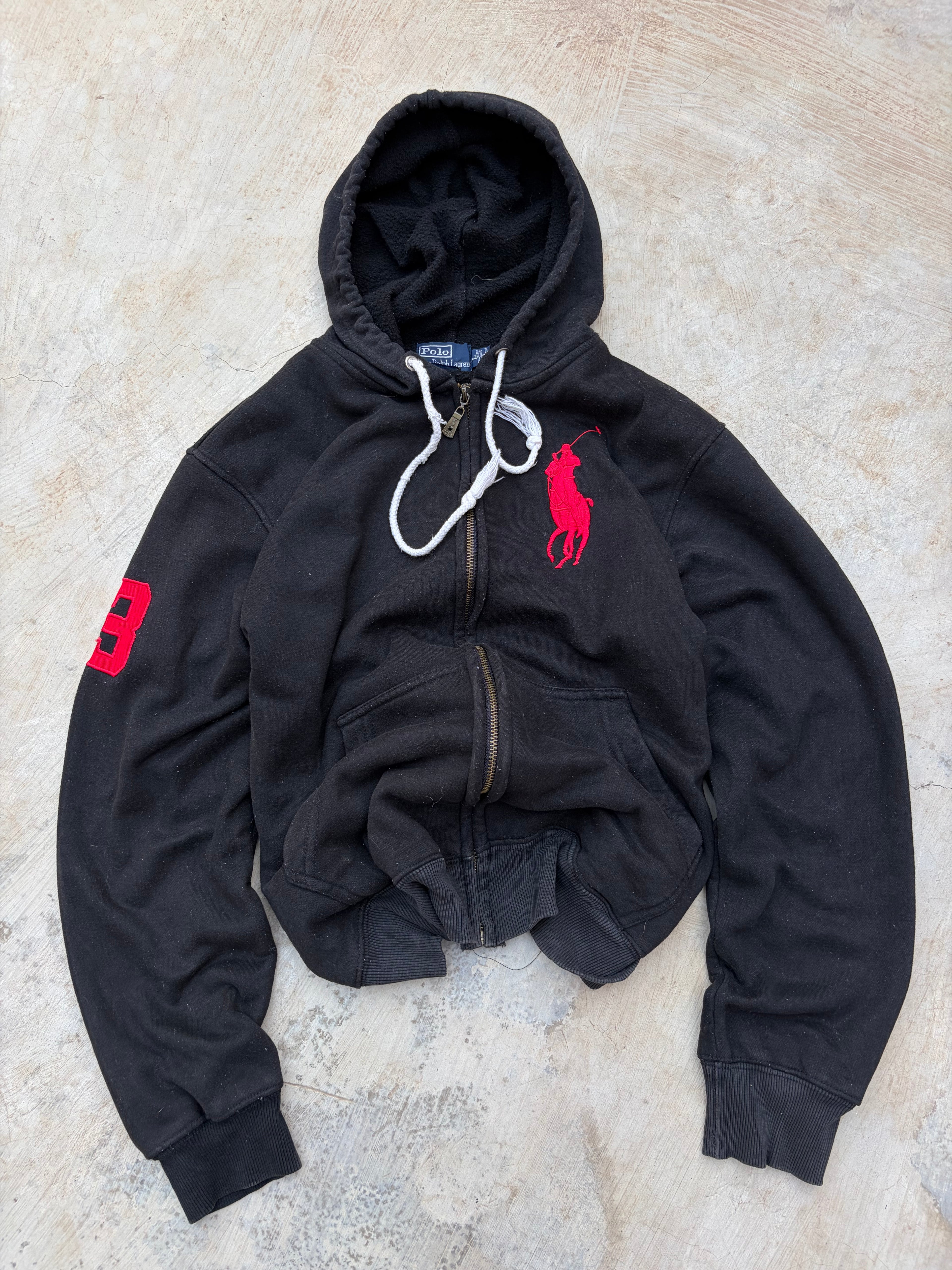 Vintage 90s Polo Ralph Lauren Zip Hoodie M