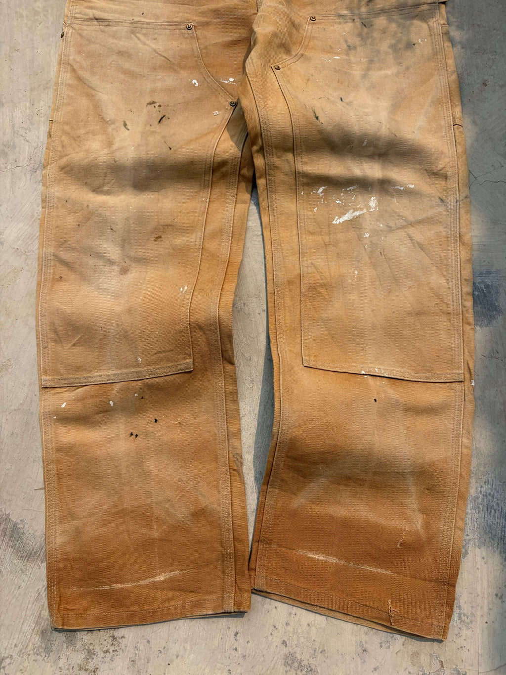 Vintage Carhartt Painted & Faded Double Knee 36
