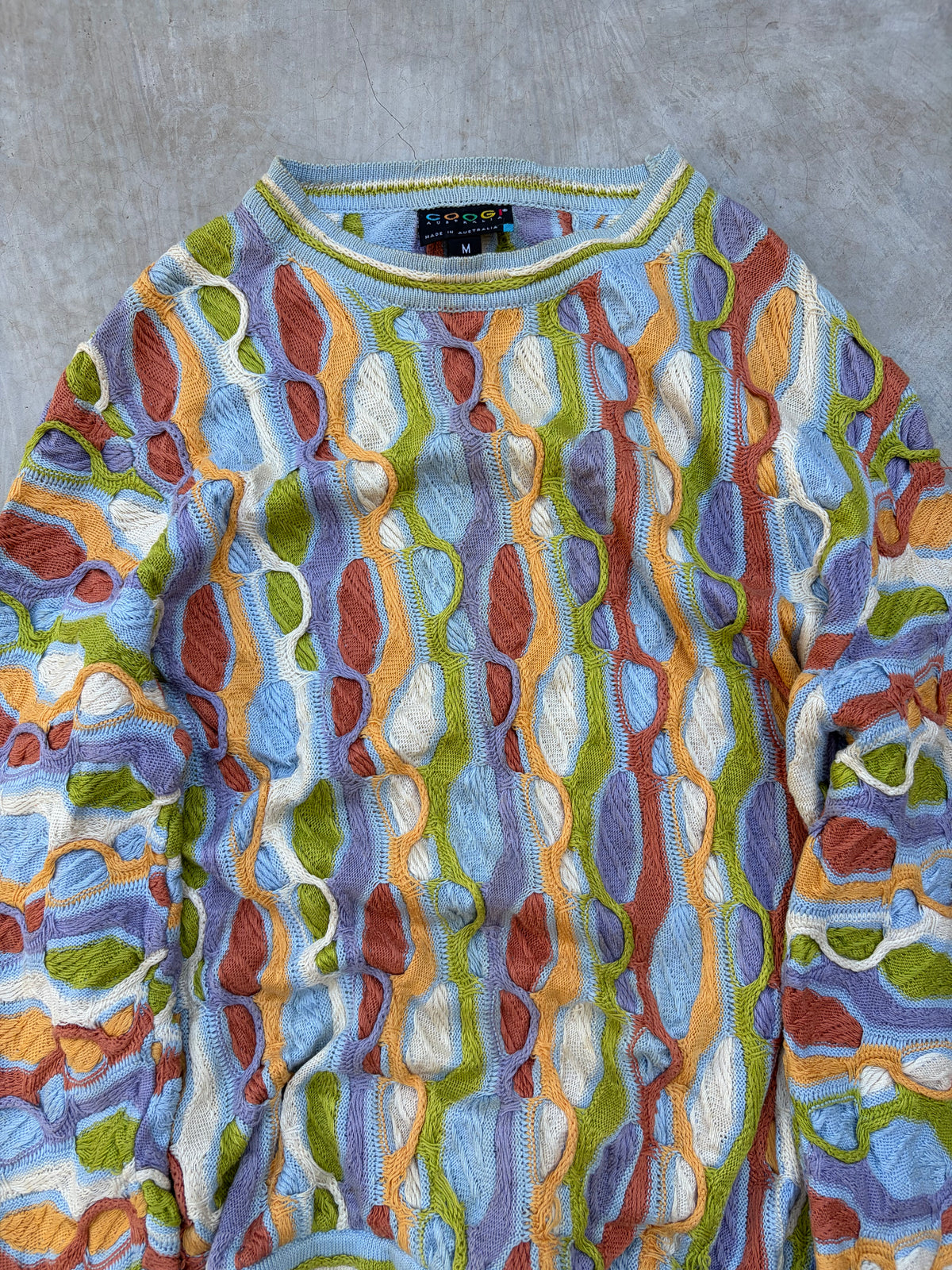 90s Vintage COOGI Australia 3D Knit Sweater M