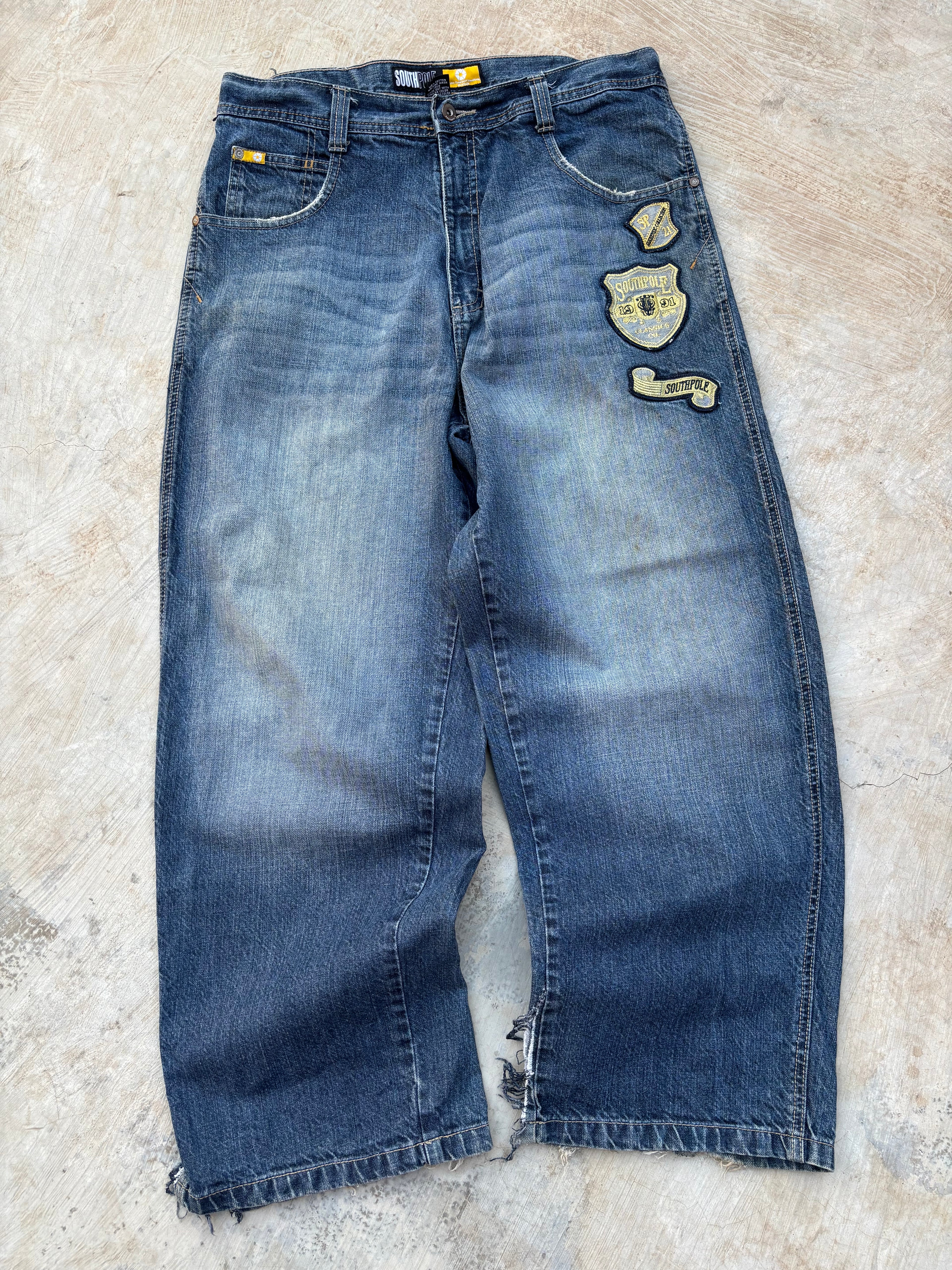 Vintage 90s SouthPole Yellow Tabs 36