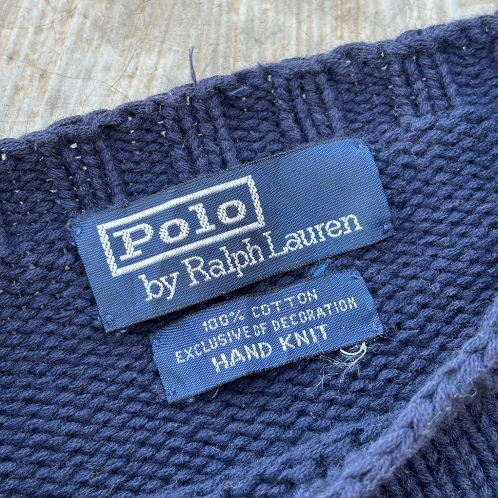 Vintage 90s Polo Kanye West Ralph Lauren Knitwear L