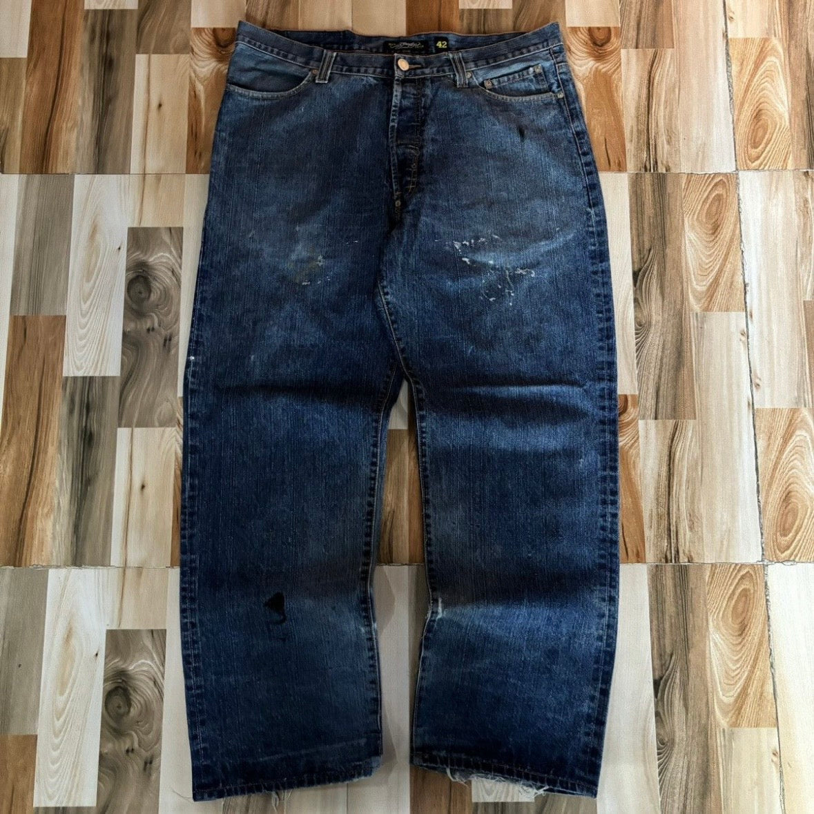 Vintage 00s Edhardy Skull Love Baggy Jeans 42