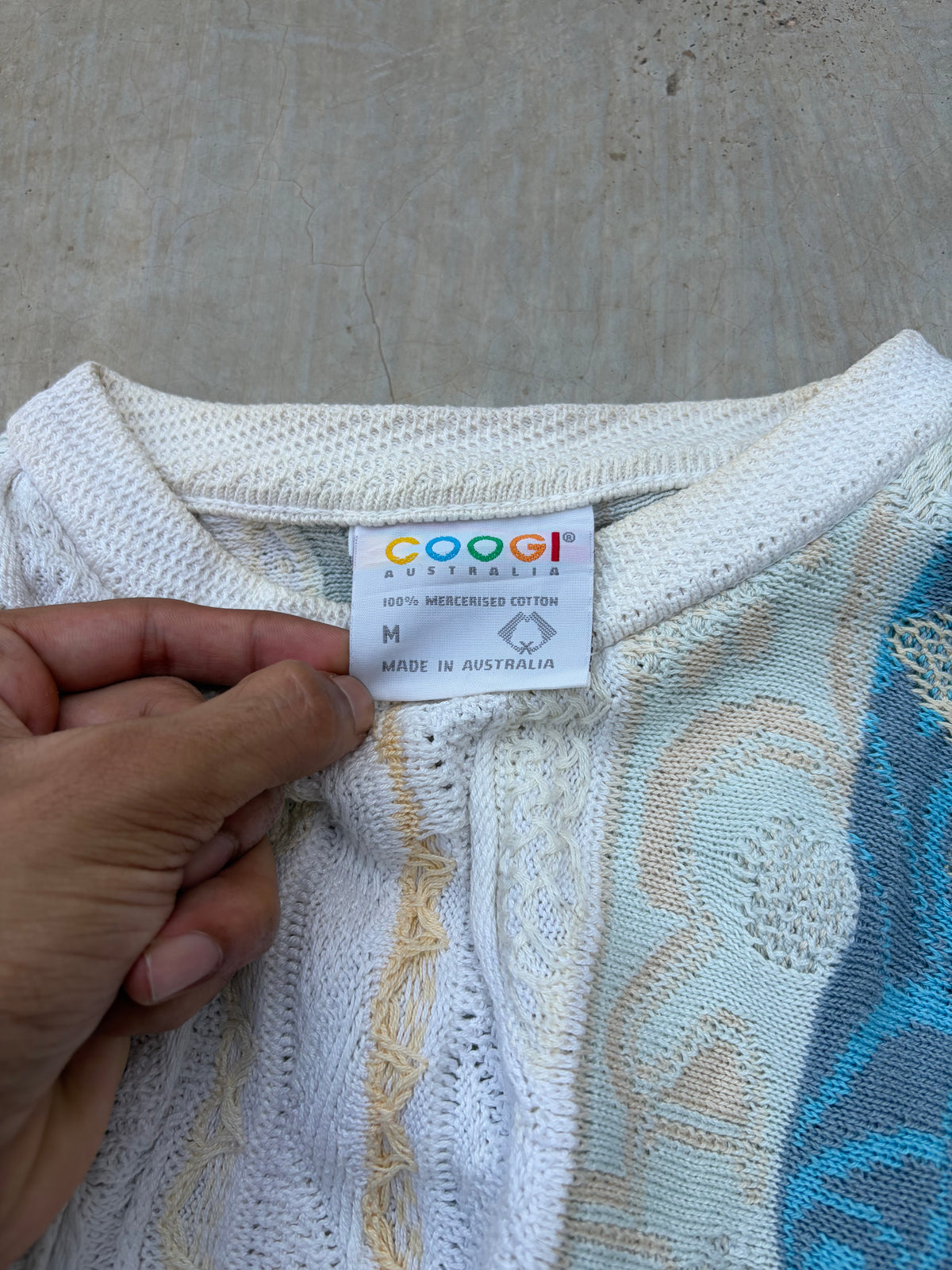 Vintage 90s COOGI Australia 3D Knit Sweater M/L