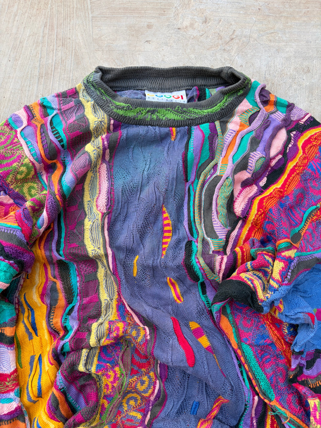 Vintage 90s Coogi Australia Mercerised Cotton Knit Sweater SS