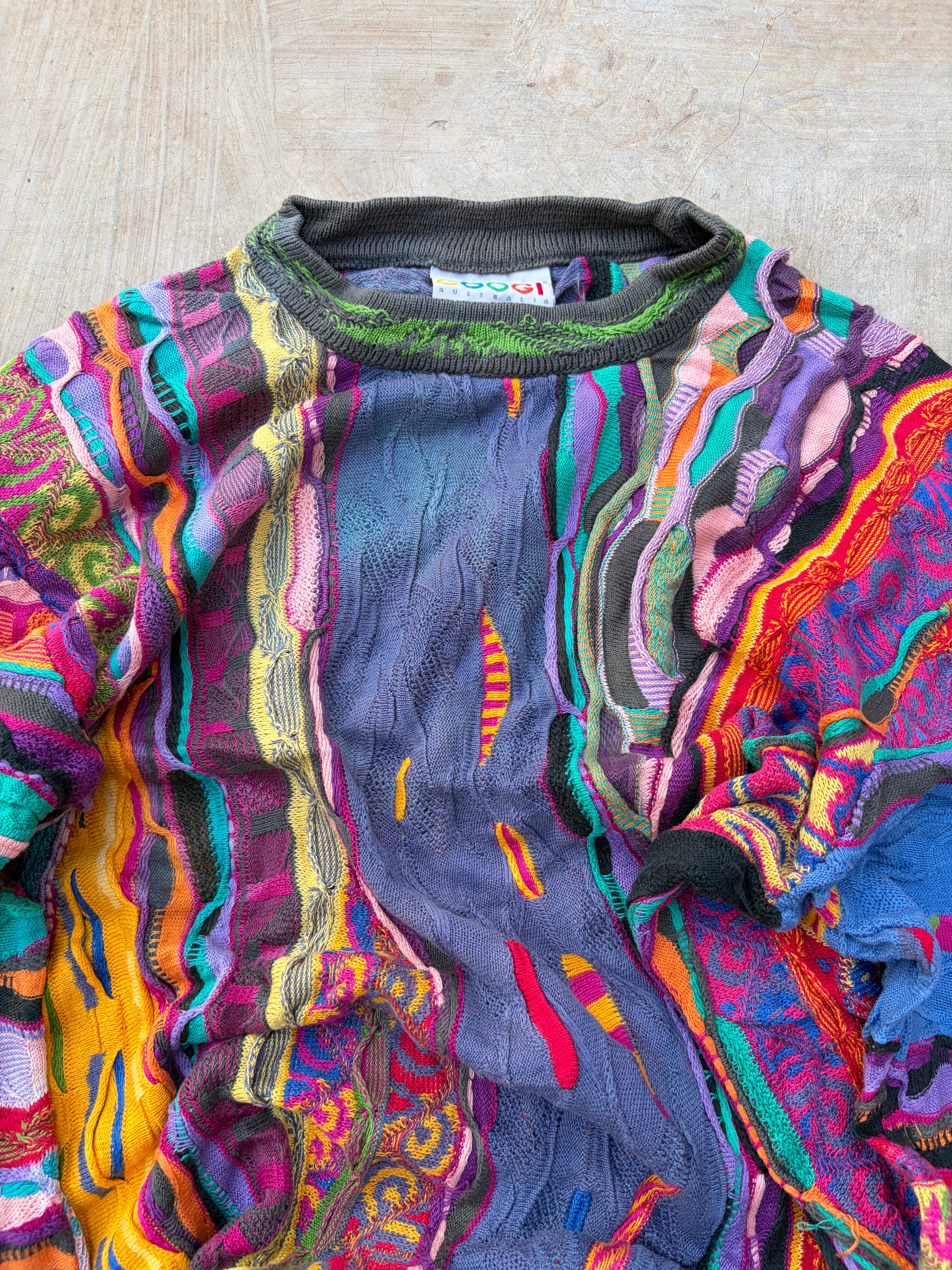 Vintage 90s Coogi Australia Mercerised Cotton Knit Sweater SS