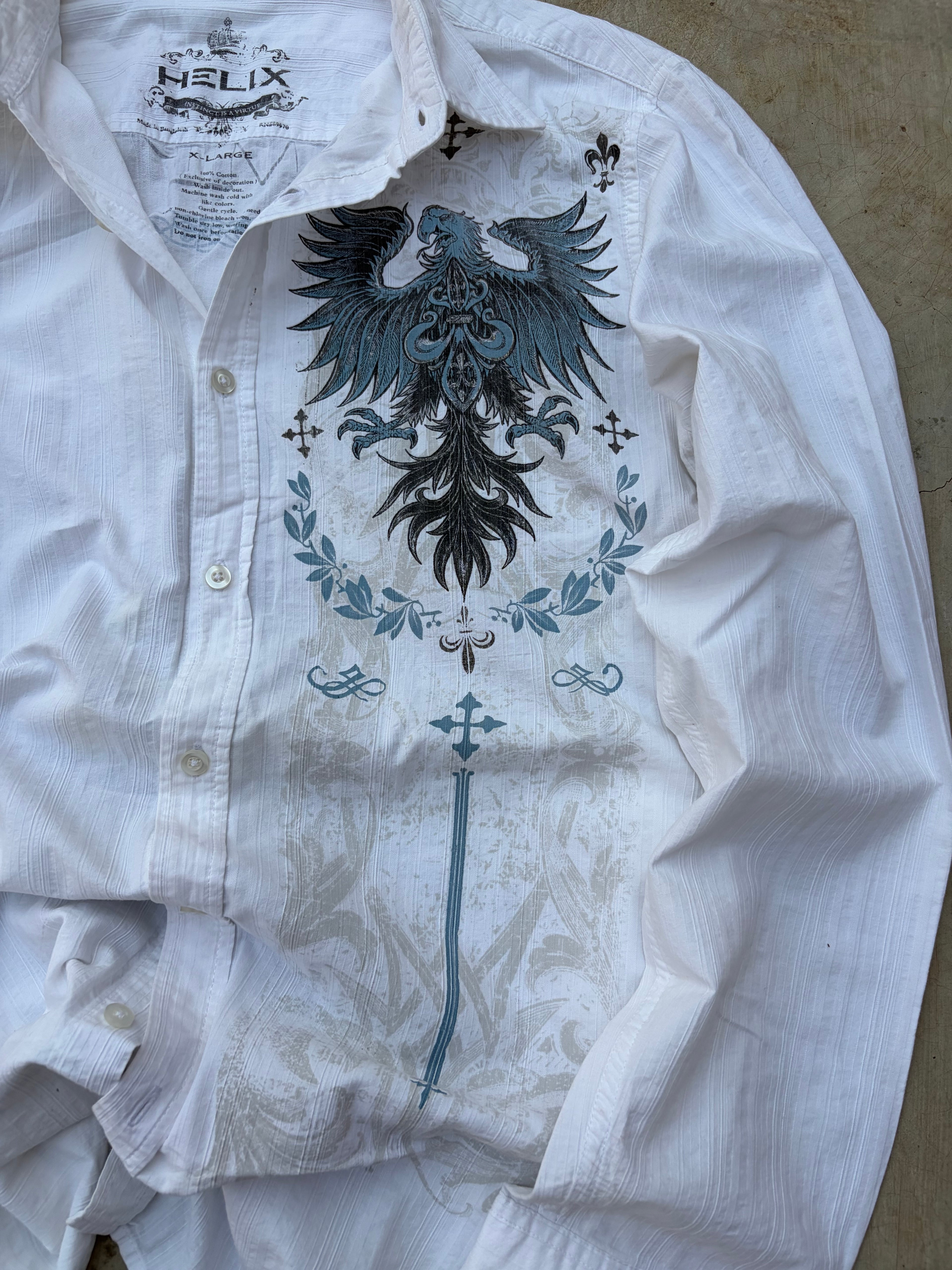 Vintage Helix Y2K "Redemption" Shirt L