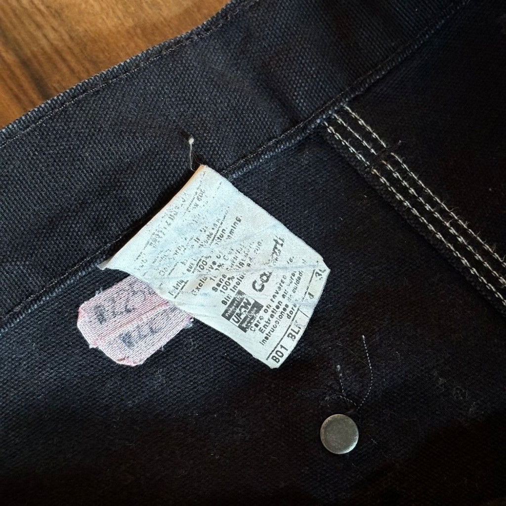 Vintage Carhartt Double Knee Pant B01 BLK 34