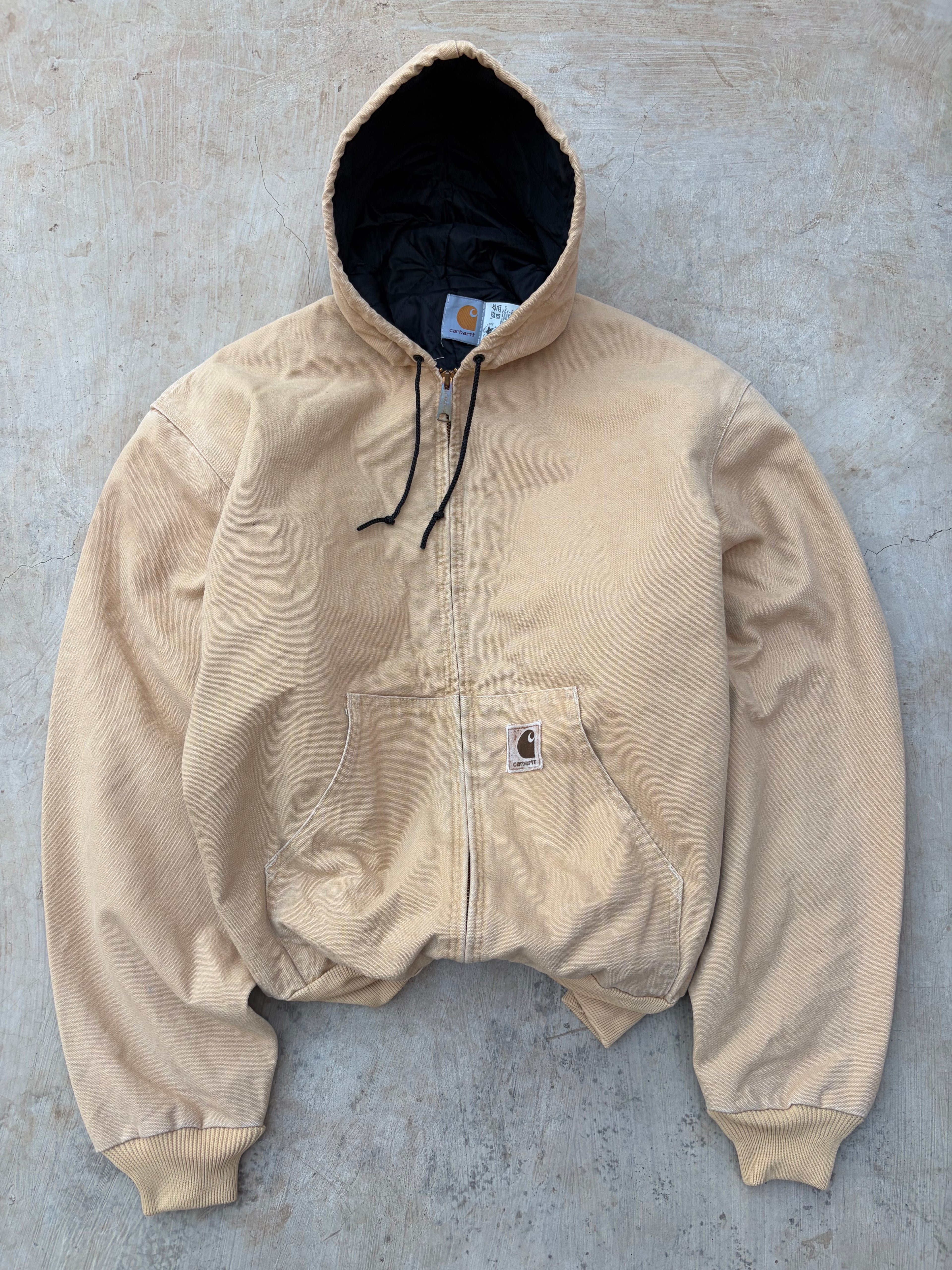 Vintage 90s Carhartt J06 WET Active Jacket Tan 1998 Rare XL