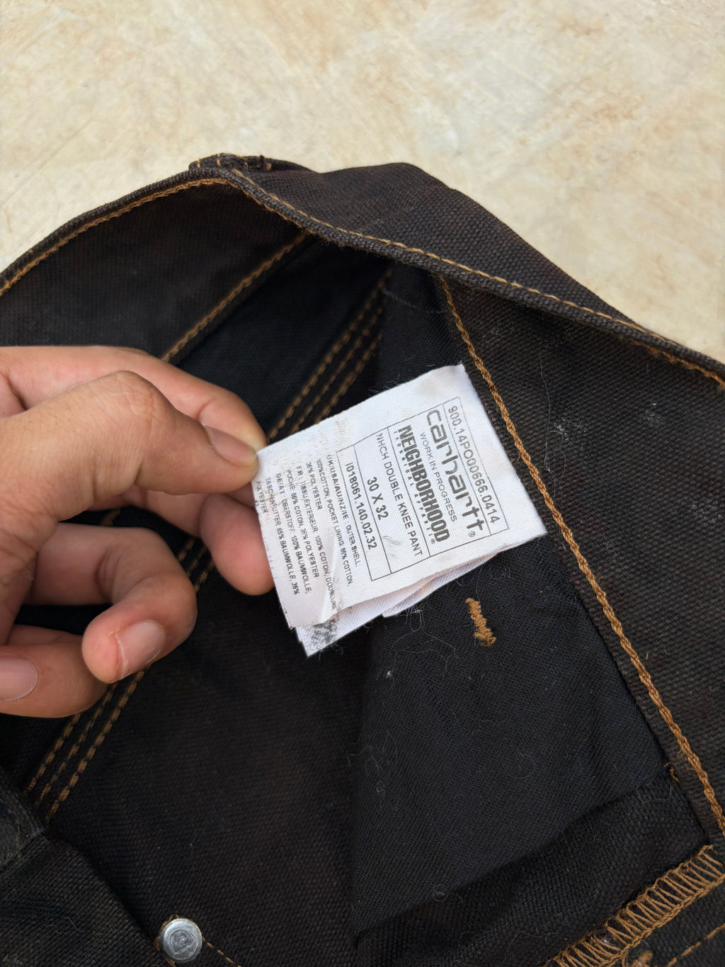 Carhartt WIP x Neighborhood FW14 Double Knee Pant Faded 32