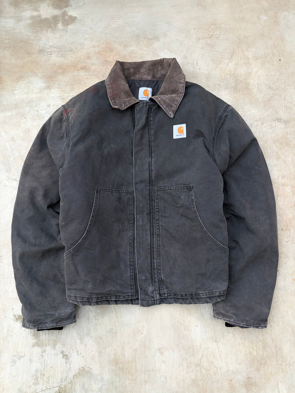 Vintage 00s Carhartt Crop Arctic Jacket Faded Black L/XL