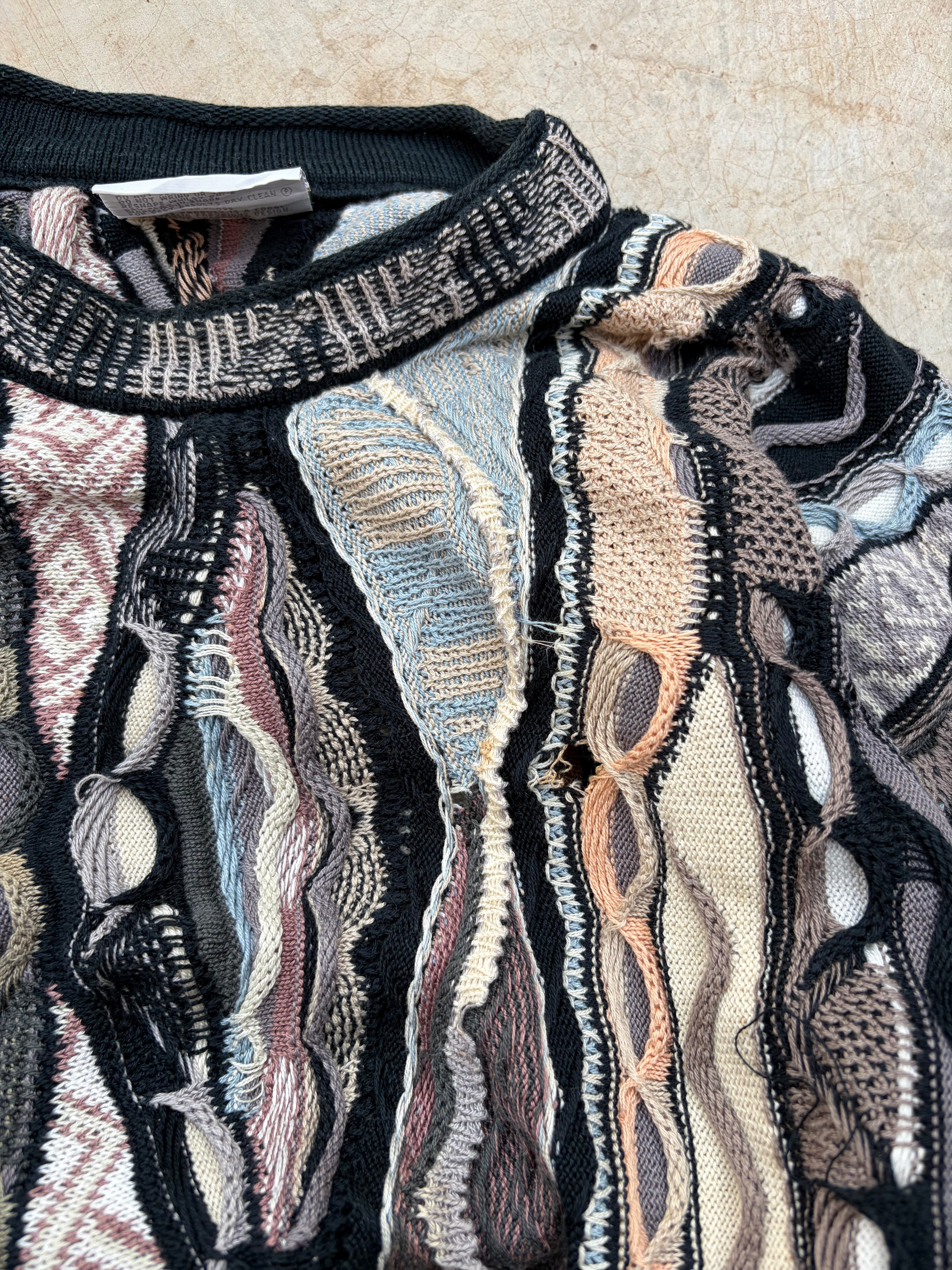 Vintage 90s Coogi 3D Knit Sweater L