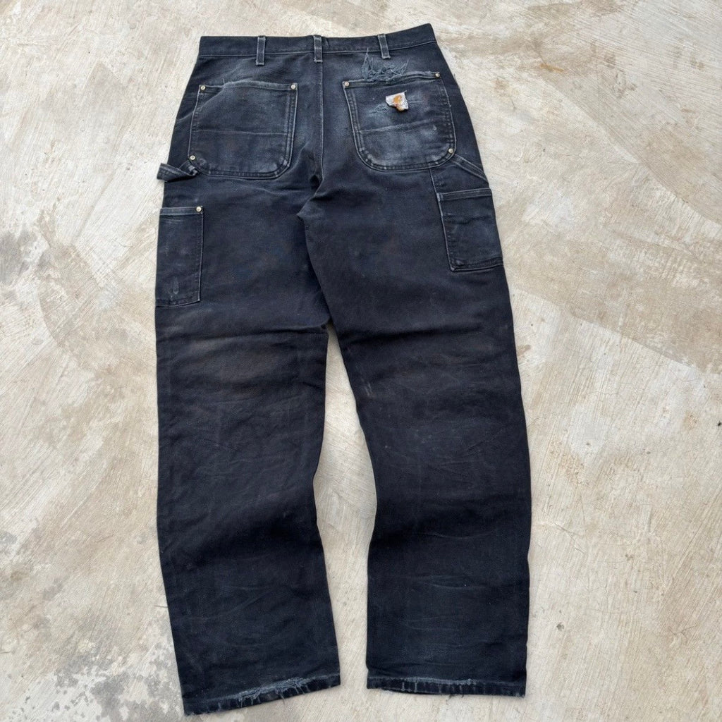 Vintage 00s Carhartt Double Knee B01 BLK 34