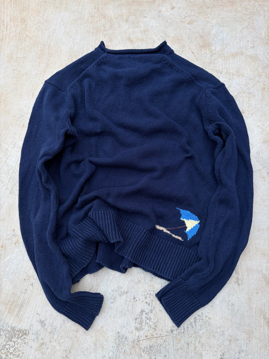 Vintage 00s Polo Ralph Lauren Nautical rolled neck knit sweater M