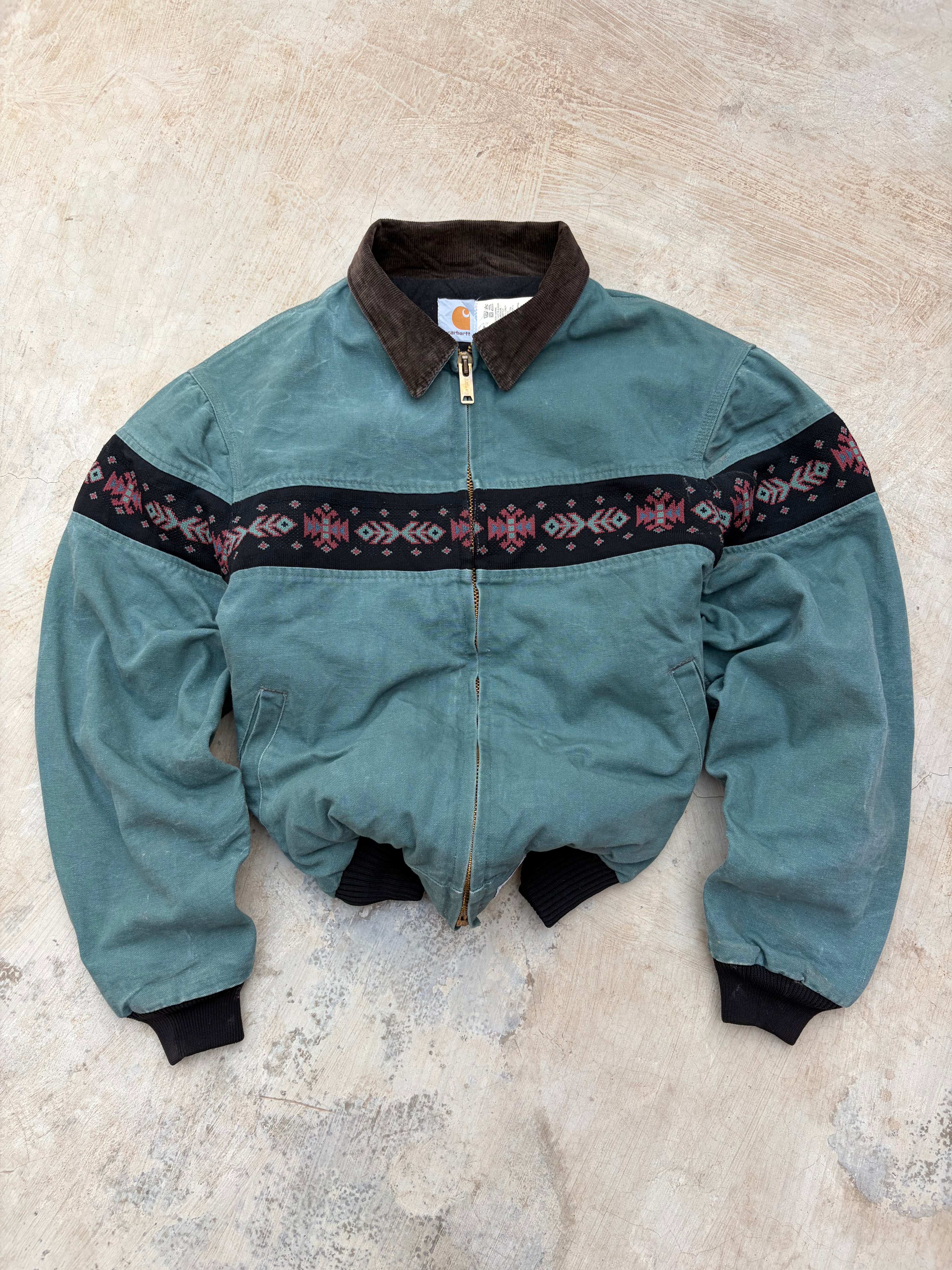 Vintage 90s 1995 Carhartt Aztec Jacket JQ0535 L