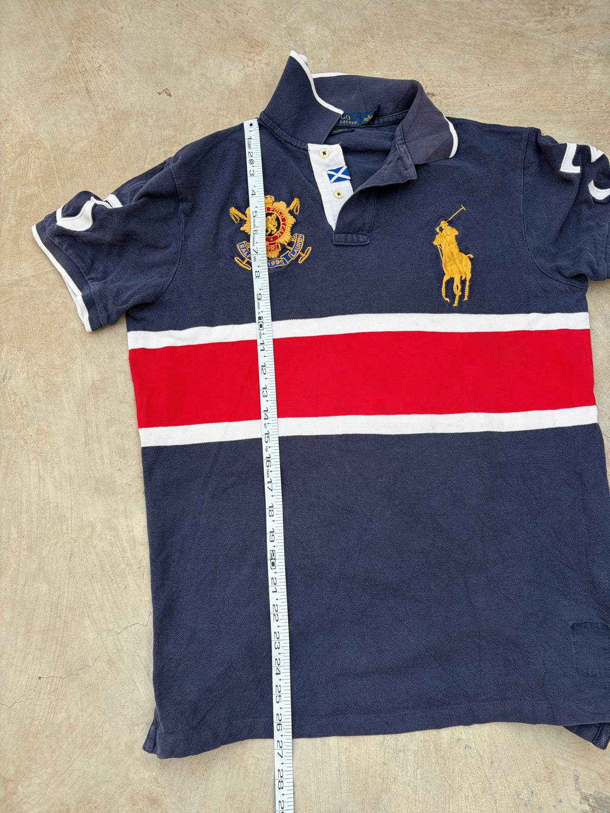 Vintage Polo Ralph Lauren Big Pony Rugby Polo Shirt M