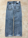 Vintage 2000s Levi’s Star Patch Buckle Back Jeans Distressed Fade 34