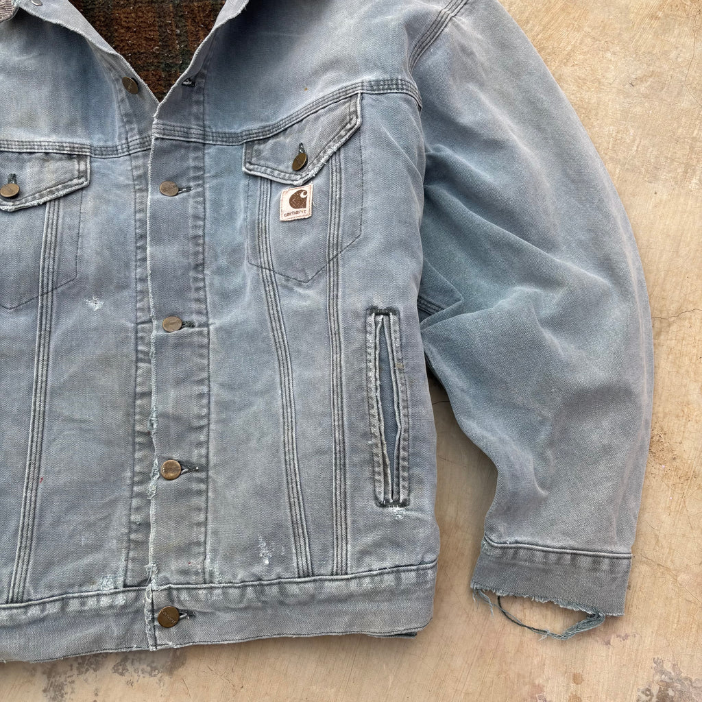 Vintage 90s Carhartt HTG Denim Trucker L/XL