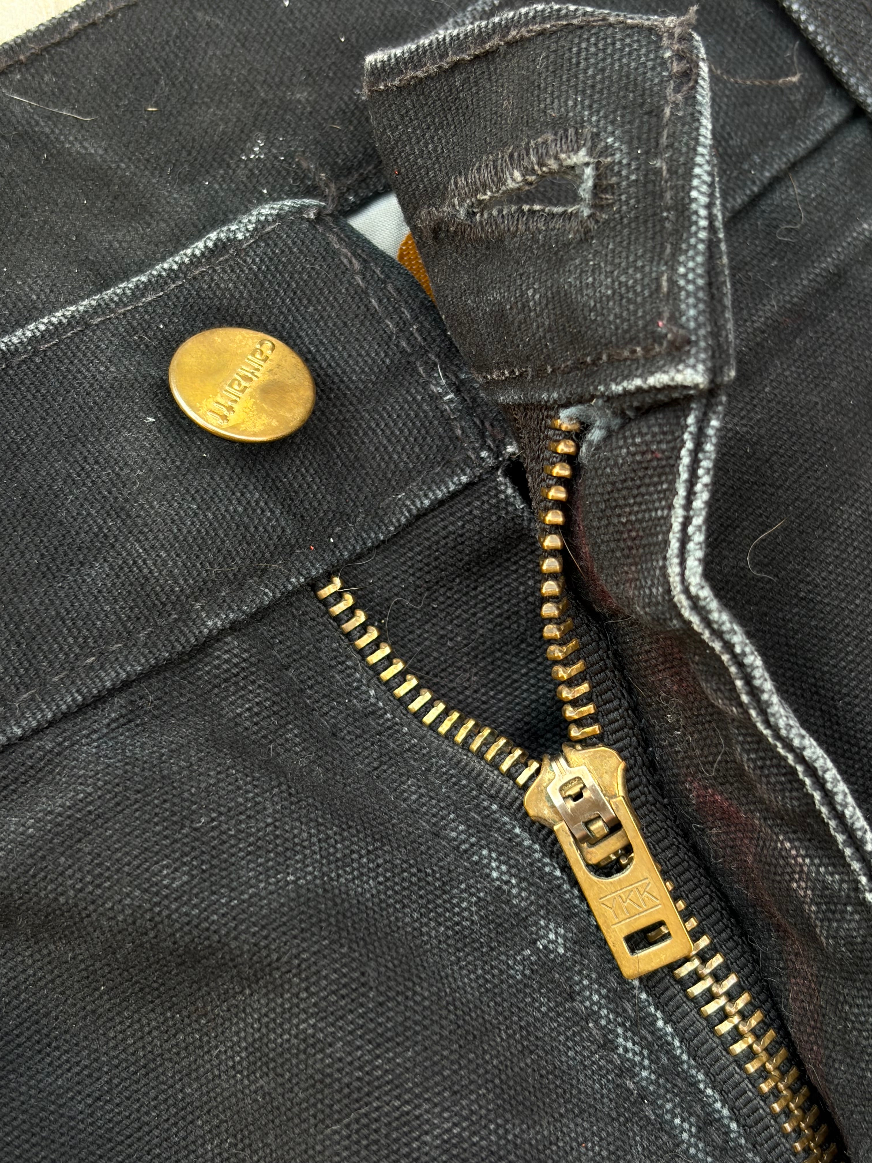 Vintage 00s Carhartt Double Knee Pant Black Faded 36