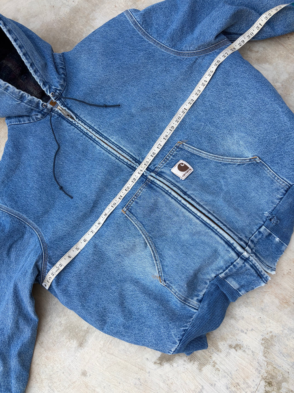 Vintage 90s Carhartt Denim Active Jacket A$AP Rocky Edition L/XL