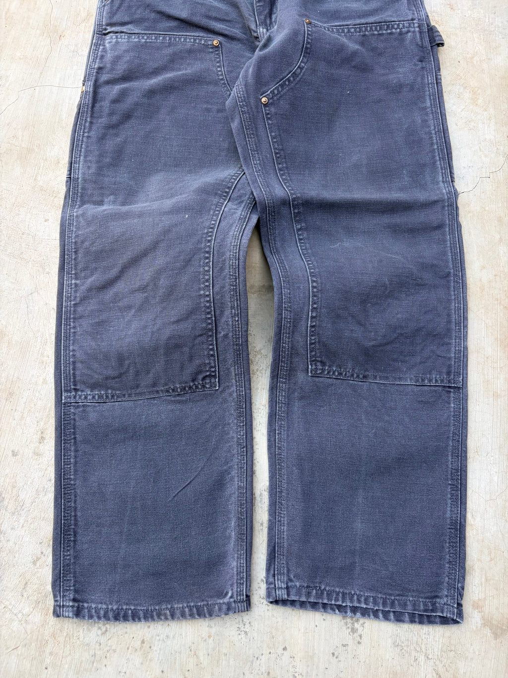 Vintage 90s Carhartt B01 GRP Double Knee Pant Grey Fade 31