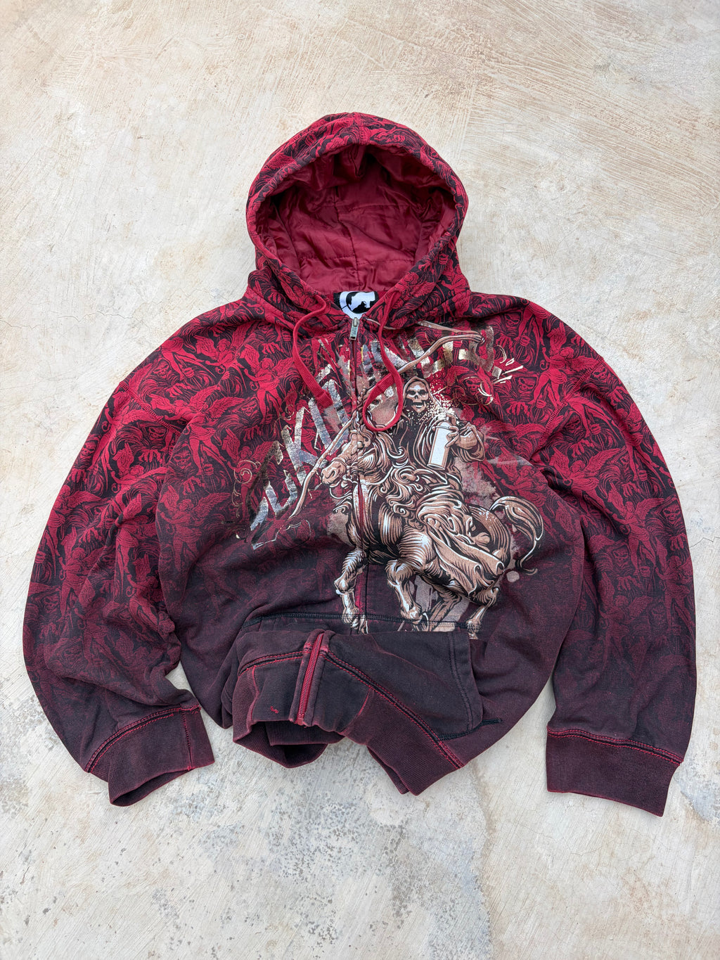 Vintage 00s Ecko UNLTD Zip Hoodie 3XL Oversized