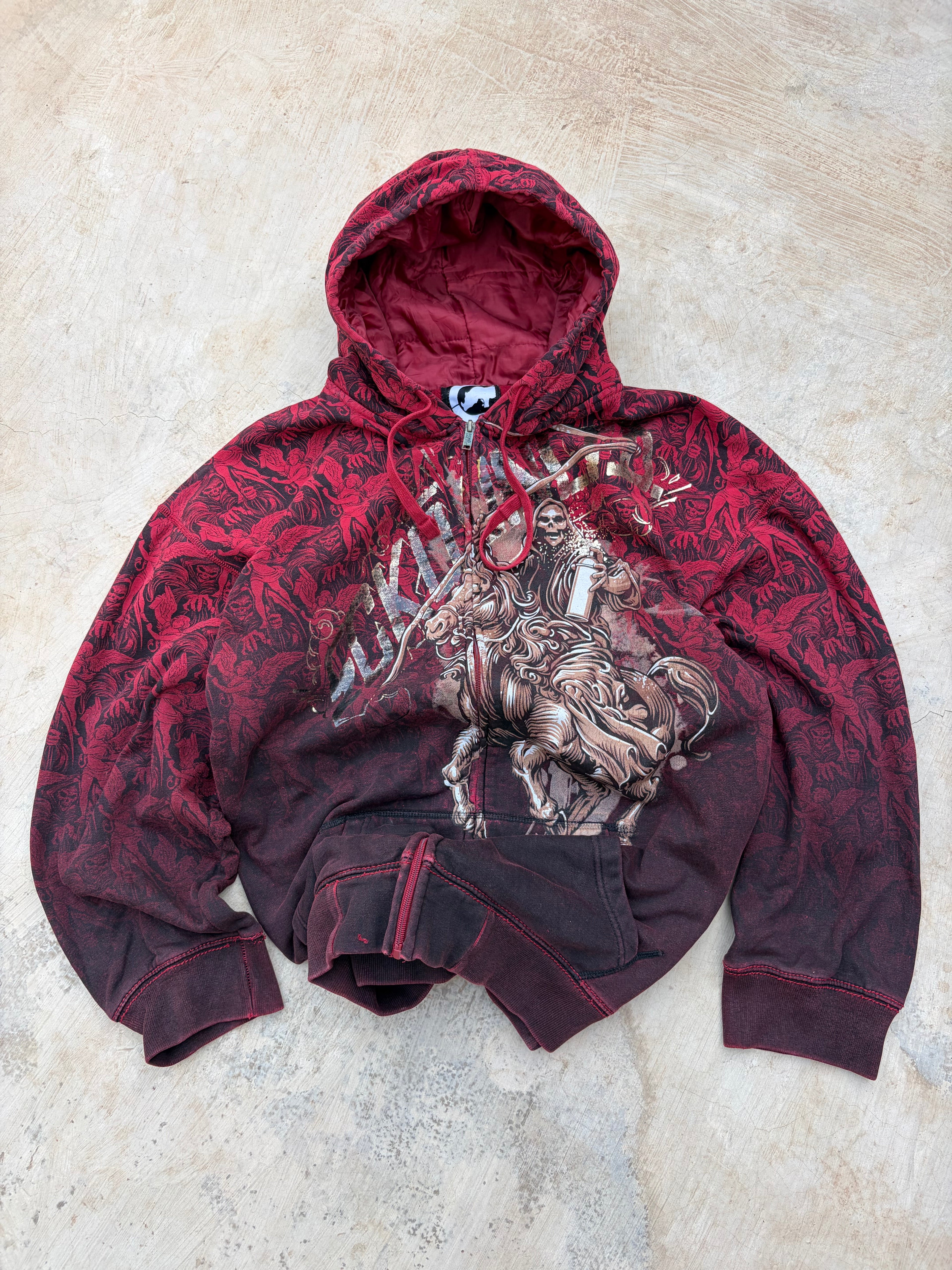 Vintage 00s Ecko UNLTD Zip Hoodie 3XL Oversized