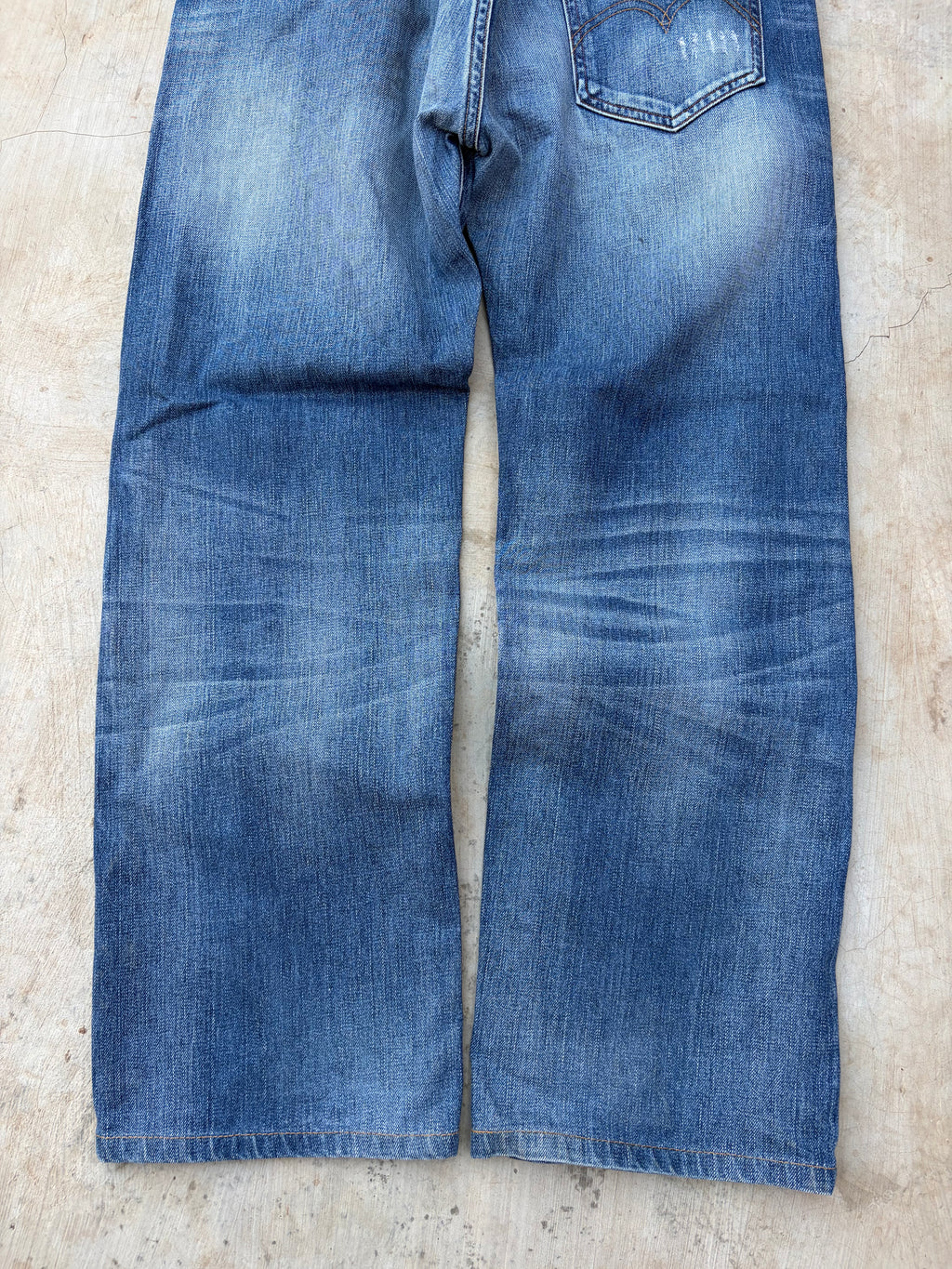 Vintage Levi’s 201 Denim Jeans Buckle Belt Straight Fit 30