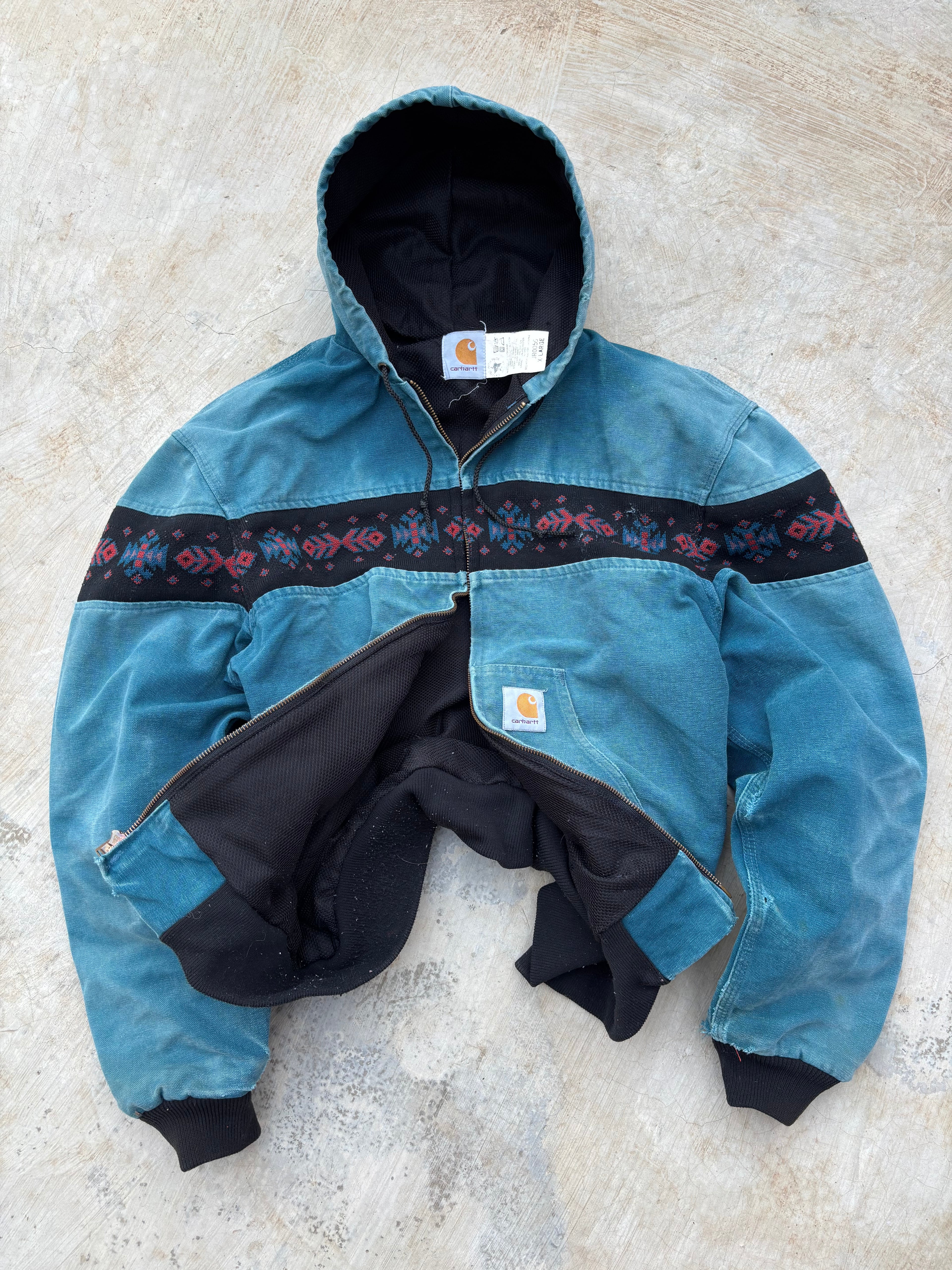 1994 Faded Carhartt Active Aztec Jacket JR0055 L