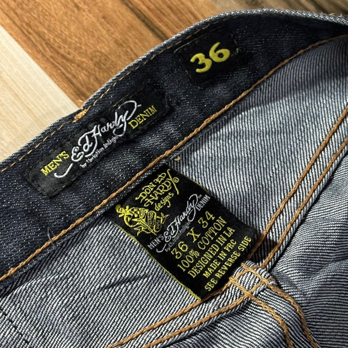 Vintage Edhardy Y2K Baggy Jeans 36