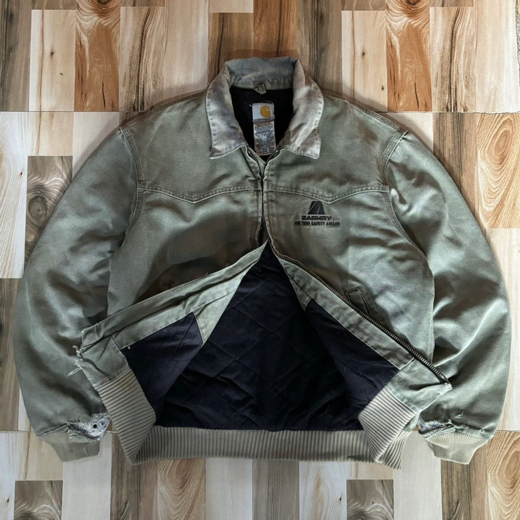 Vintage O0s Carhartt Distressed Santa FE Jacket J14 LOV L