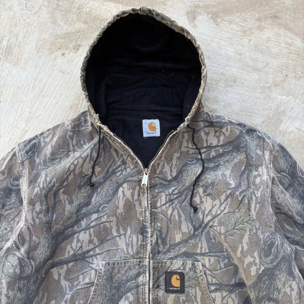Rare Vintage Sunfaded 90s Carhartt Realtree Active Jacket XL