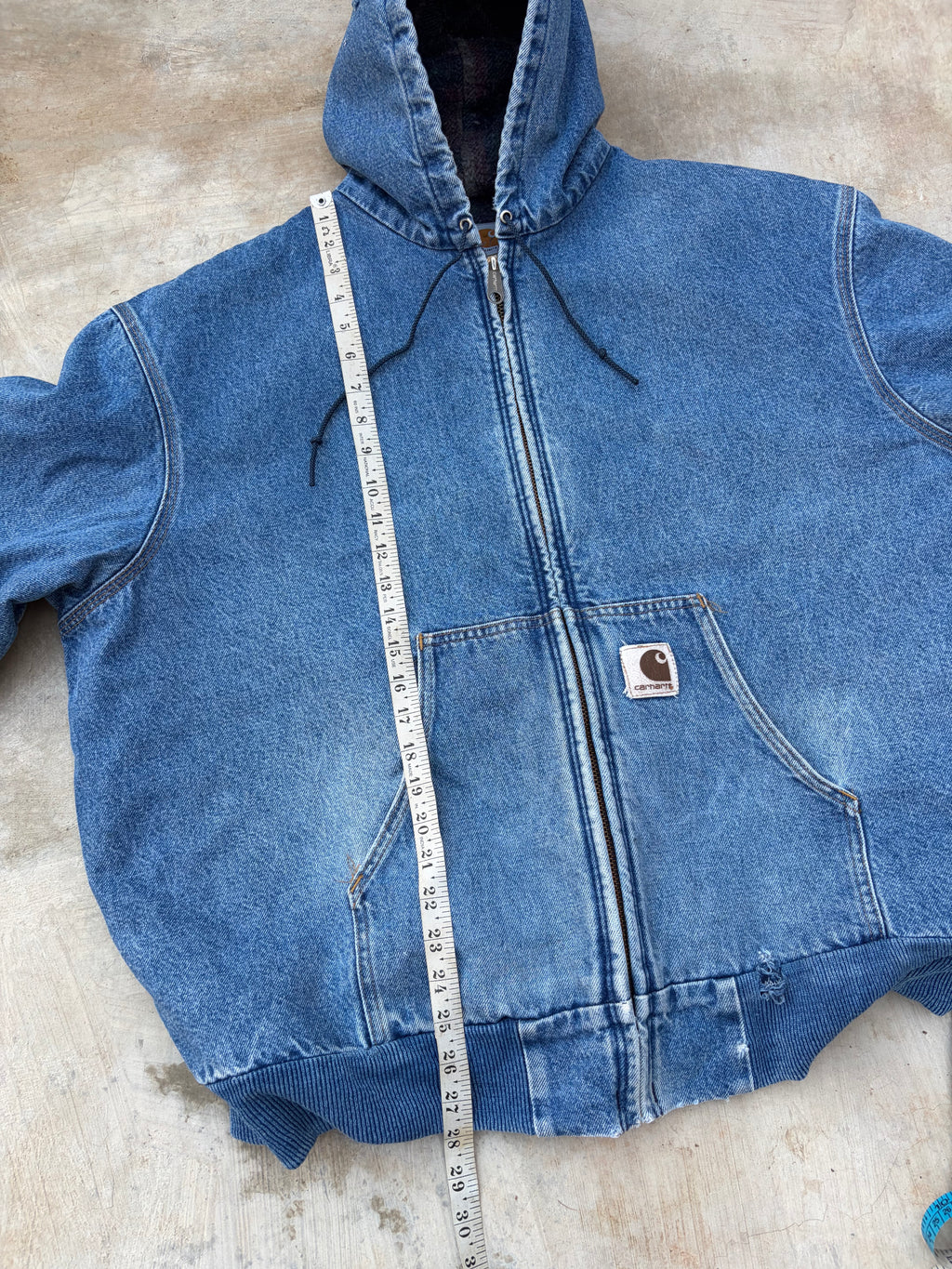 Vintage 90s Carhartt Denim Active Jacket A$AP Rocky Edition L/XL