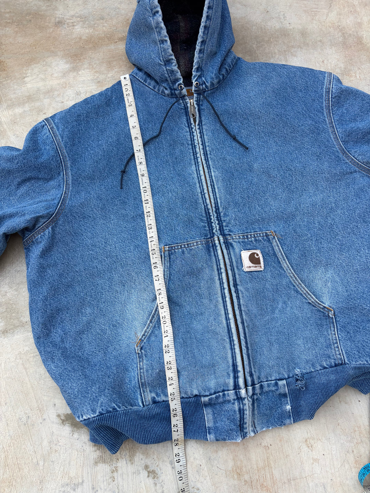 Vintage 90s Carhartt Denim Active Jacket A$AP Rocky Edition L/XL